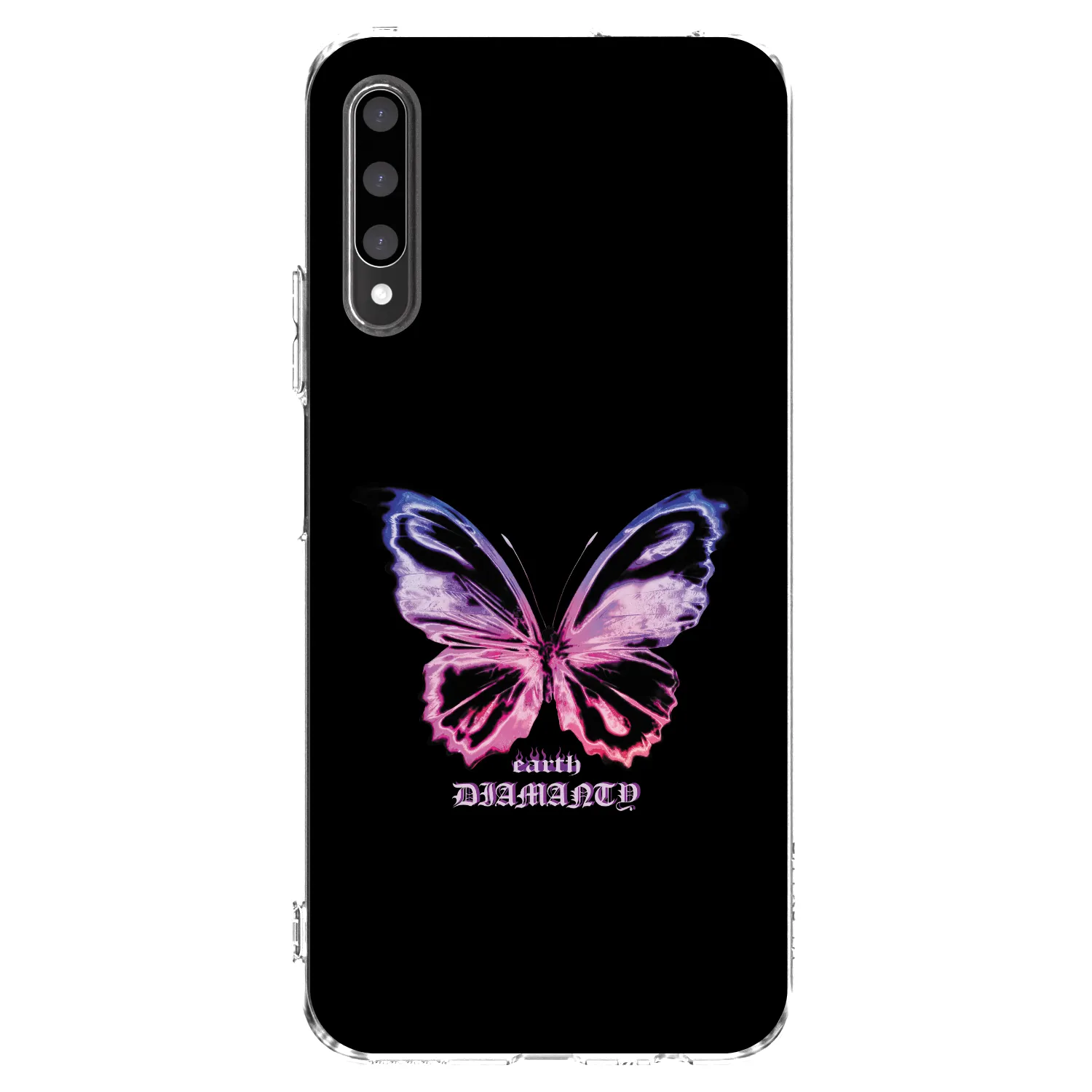 Picasee silikonowe przeźroczyste etui na Honor 9X Pro - Diamanty Purple