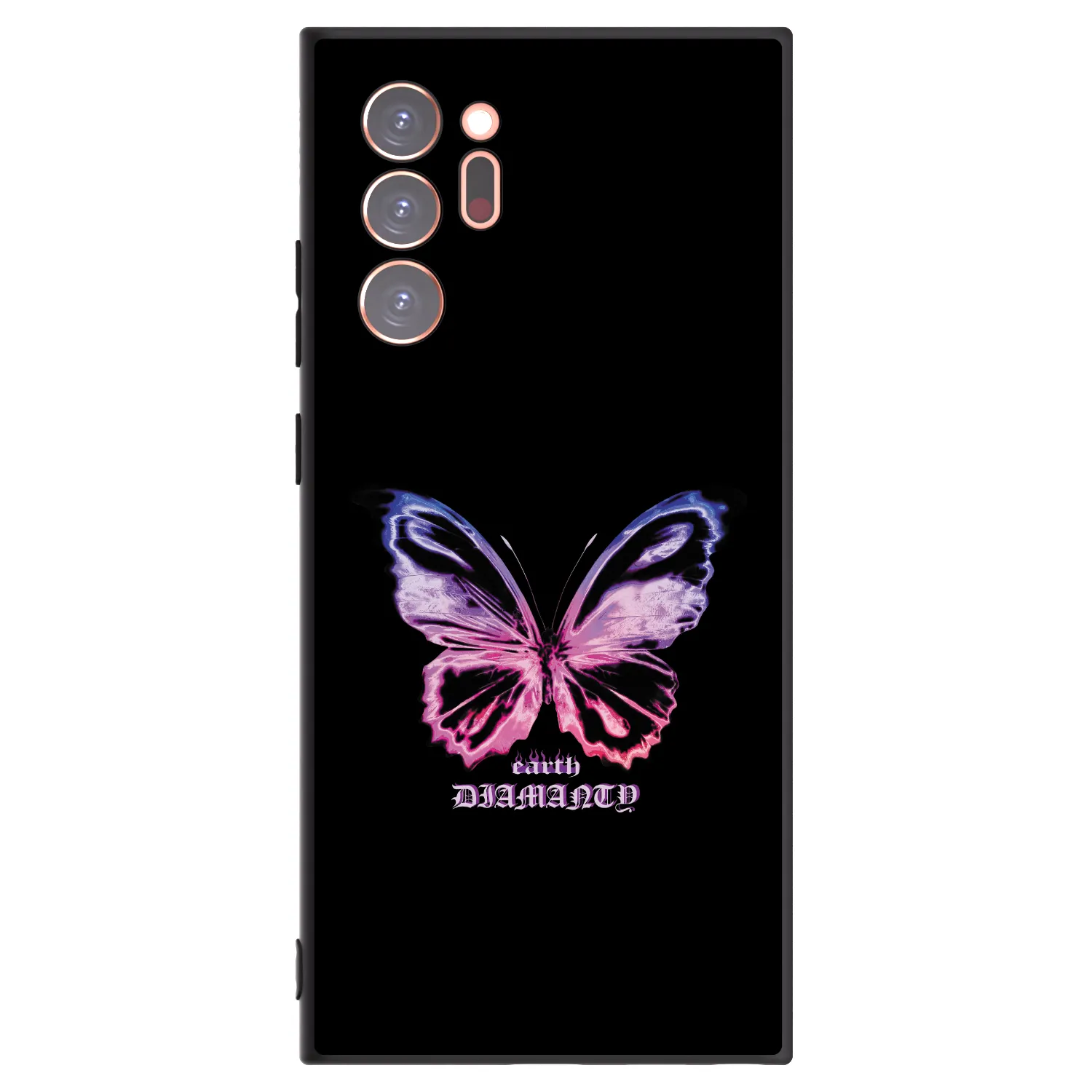 Picasee silikonowe czarne etui na Samsung Galaxy Note 20 Ultra - Diamanty Purple