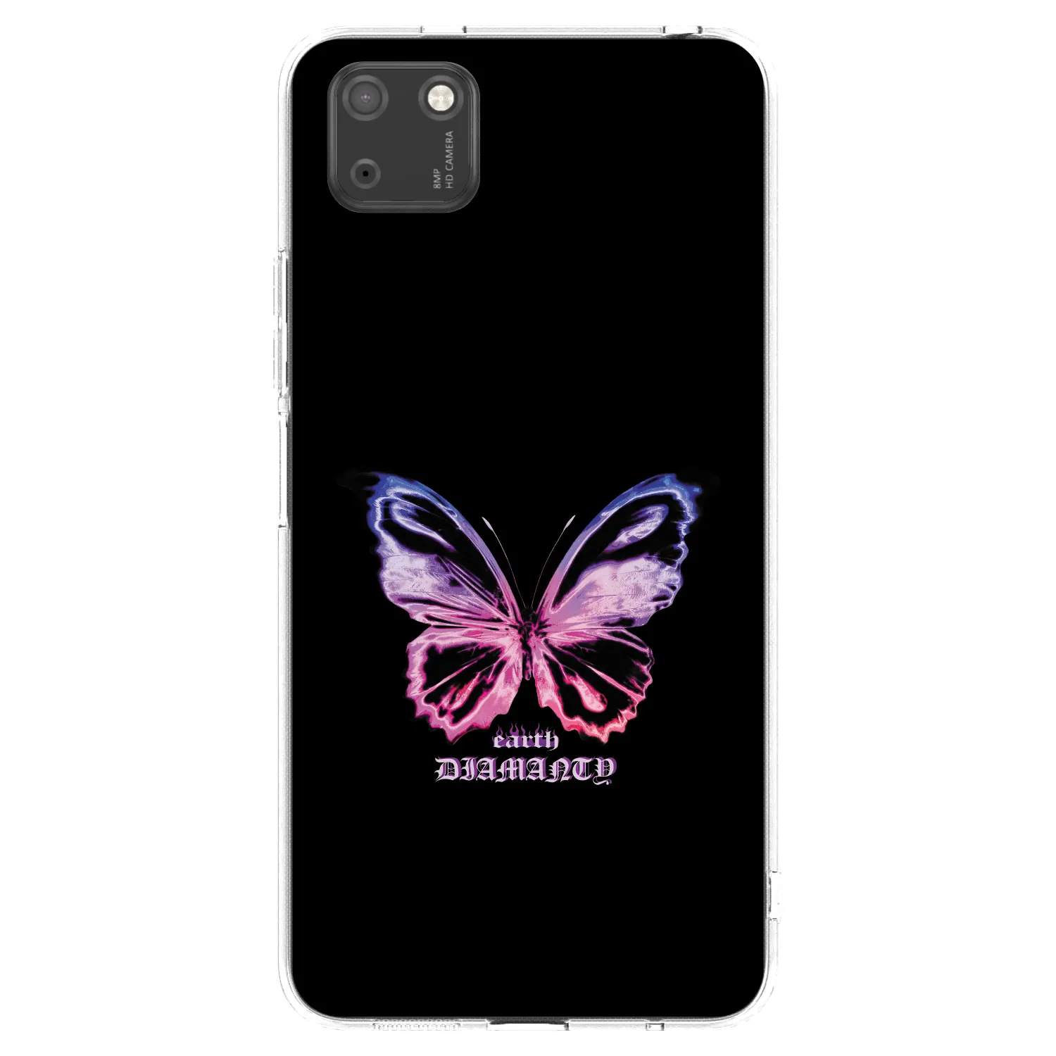 Picasee silikonowe przeźroczyste etui na Huawei Y5P - Diamanty Purple