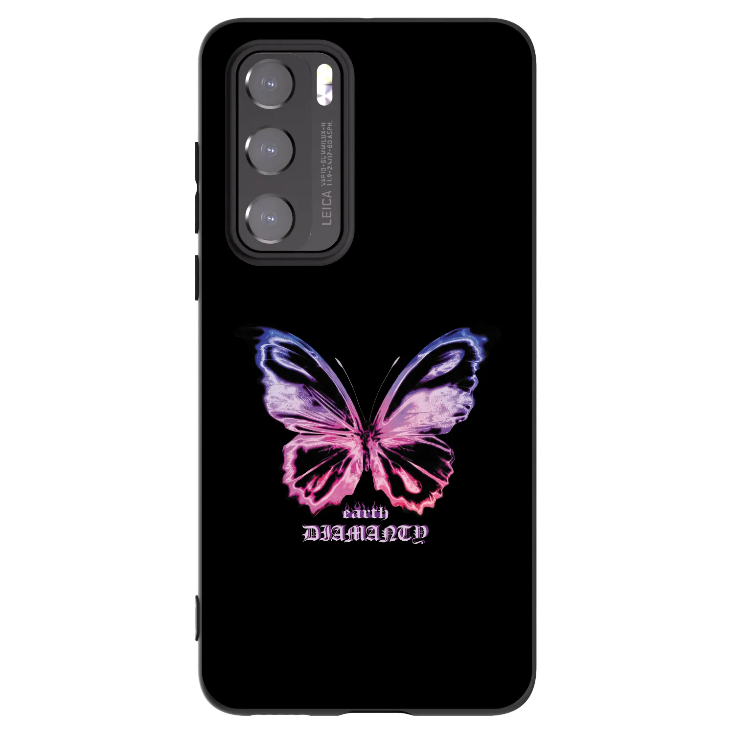 Picasee silikonowe czarne etui na Huawei P40 - Diamanty Purple