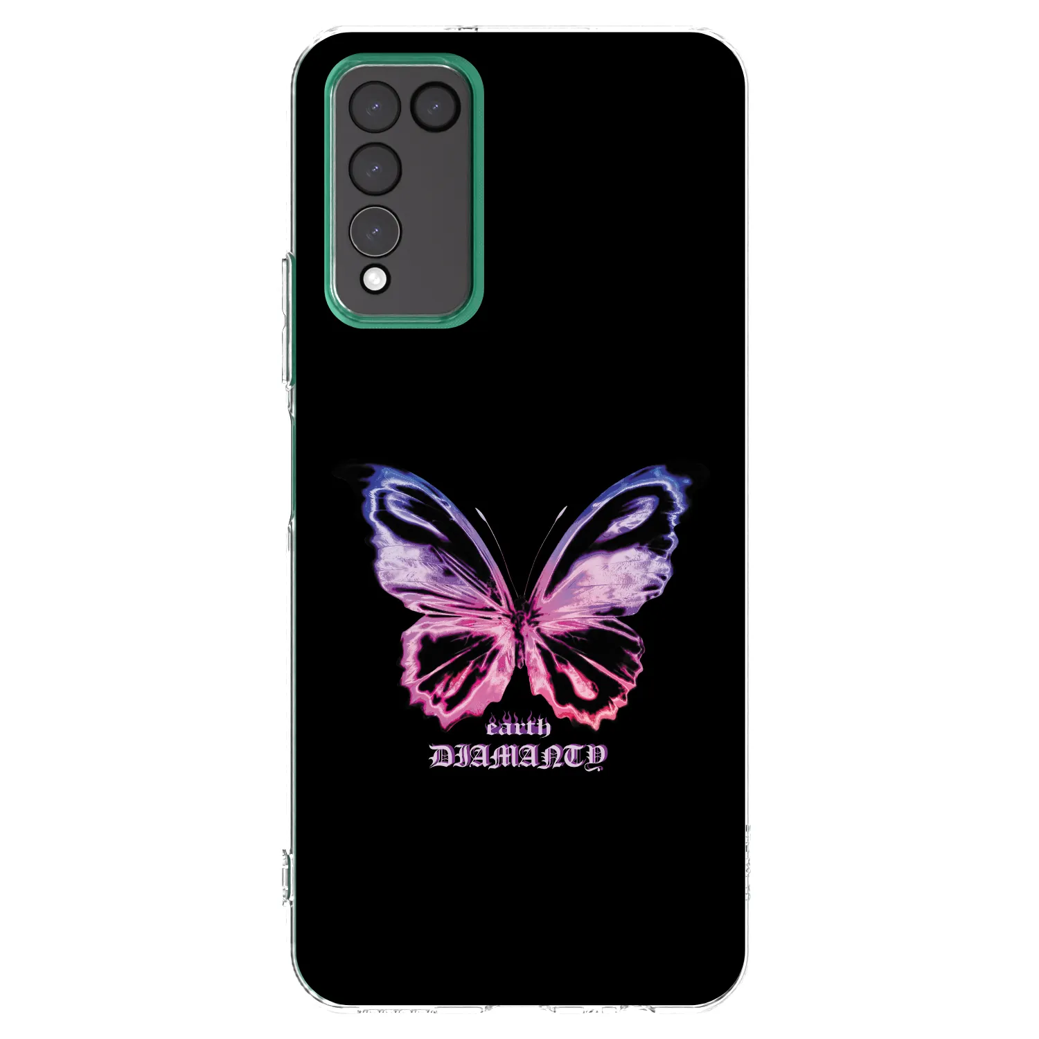 Picasee silikonowe przeźroczyste etui na Honor 10X Lite - Diamanty Purple