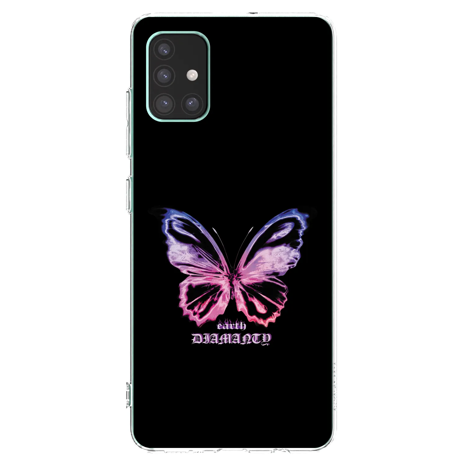 Picasee silikonowe przeźroczyste etui na Samsung Galaxy M51 M515F - Diamanty Purple