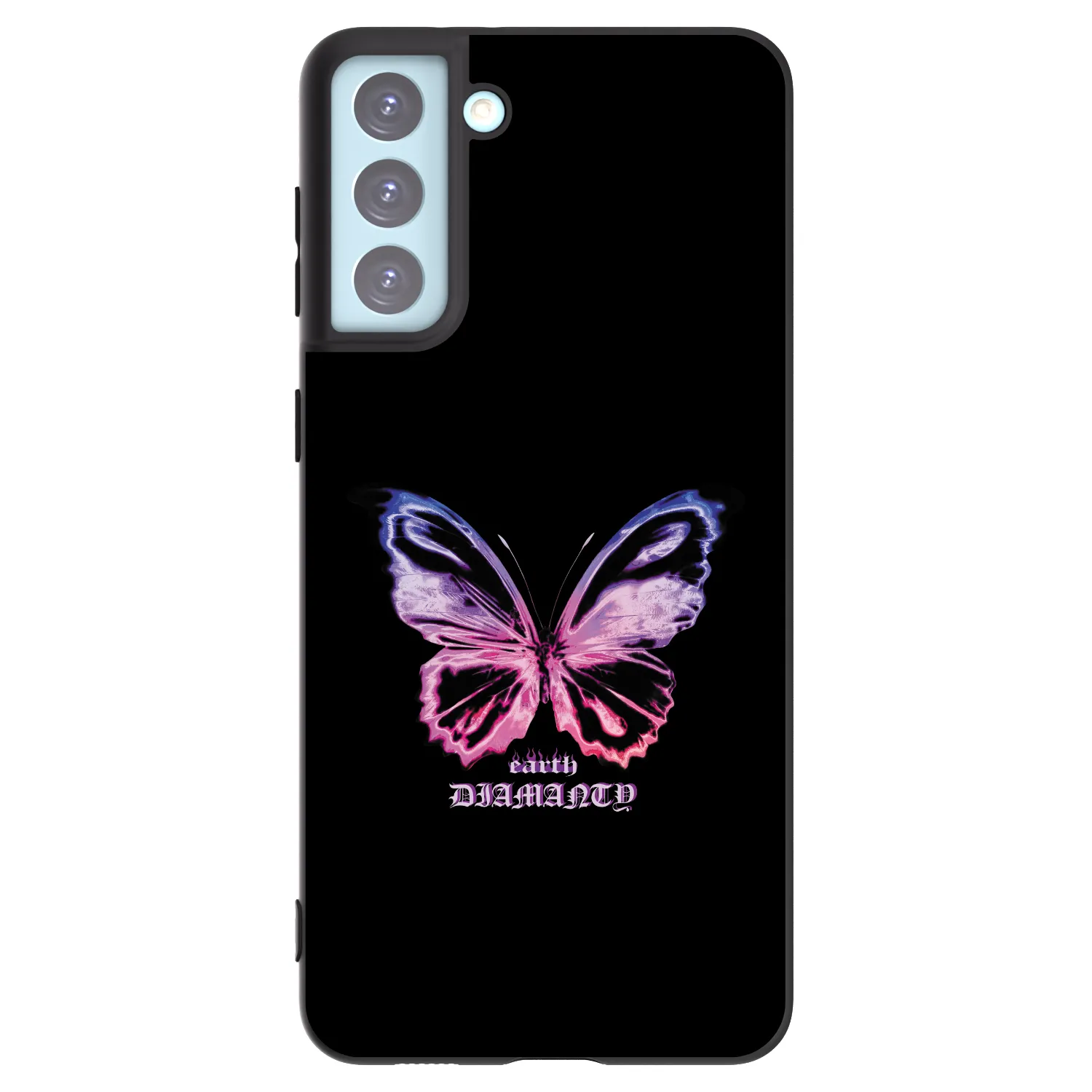 Picasee silikonowe czarne etui na Samsung Galaxy S21+ 5G G996F - Diamanty Purple