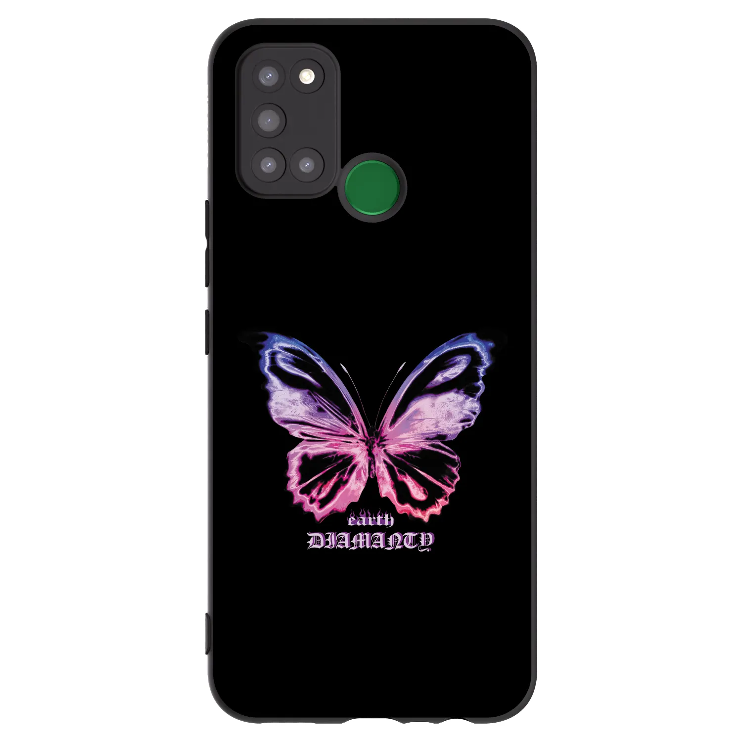 Picasee silikonowe czarne etui na Realme 7i - Diamanty Purple