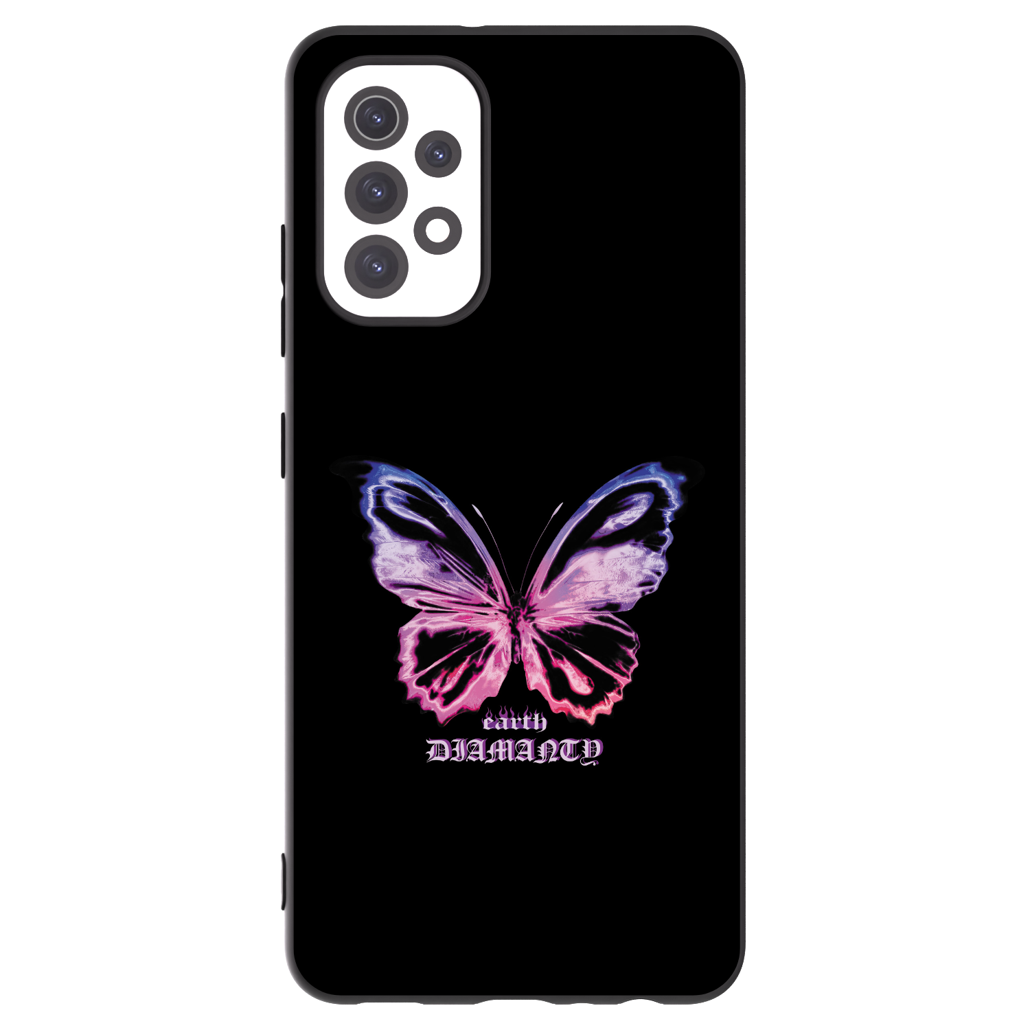 Picasee silikonowe czarne etui na Samsung Galaxy A32 5G A326B - Diamanty Purple