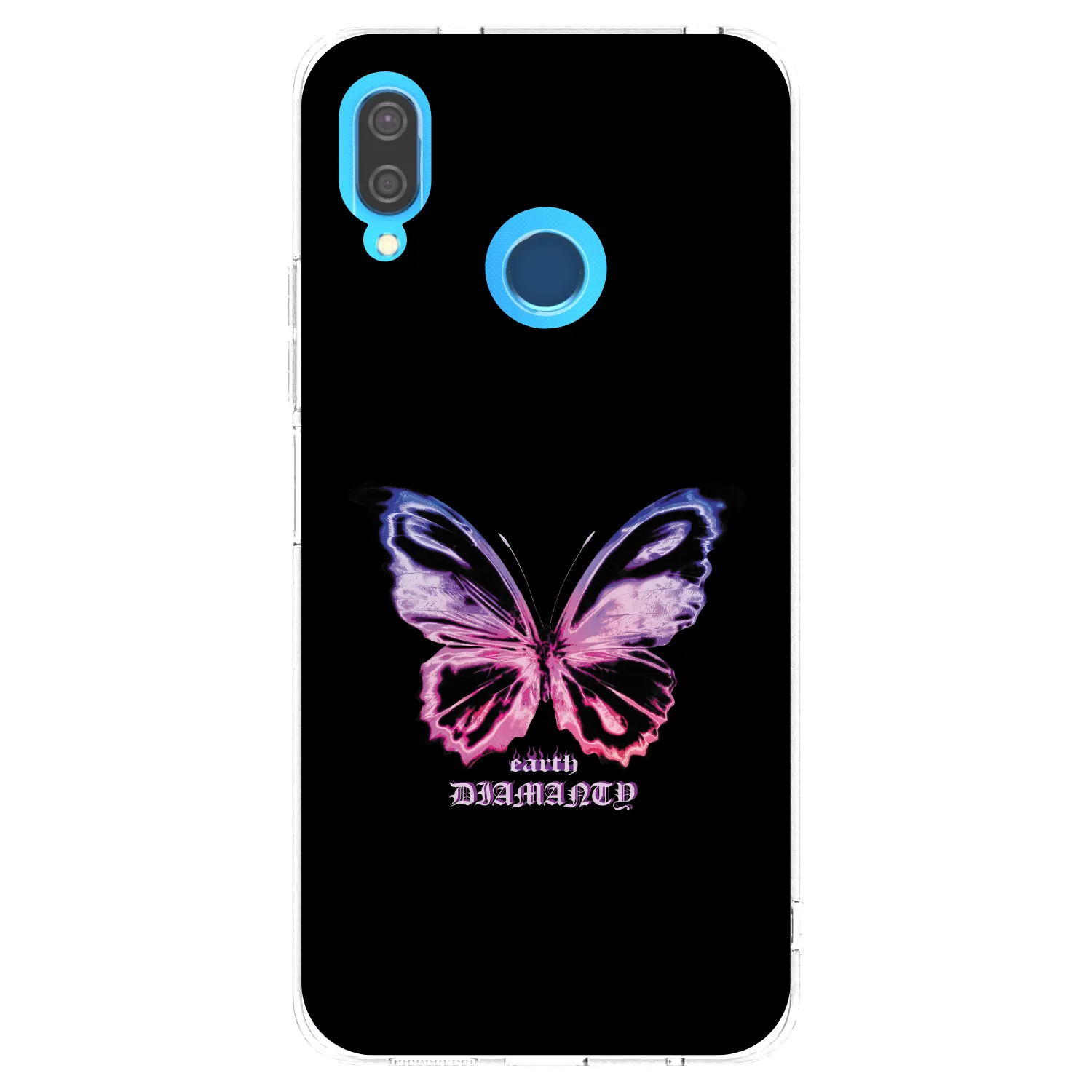Picasee silikonowe przeźroczyste etui na Huawei P20 Lite - Diamanty Purple