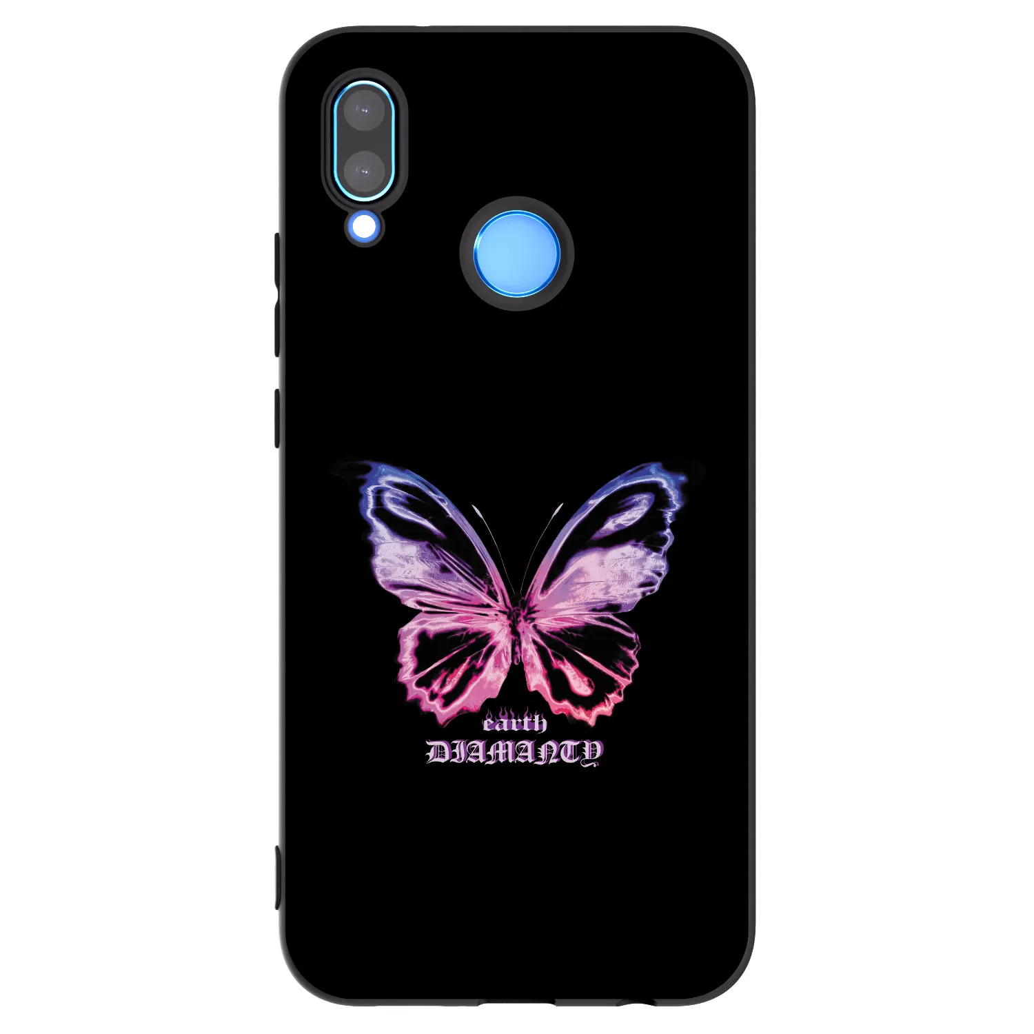 Picasee silikonowe czarne etui na Huawei P20 Lite - Diamanty Purple