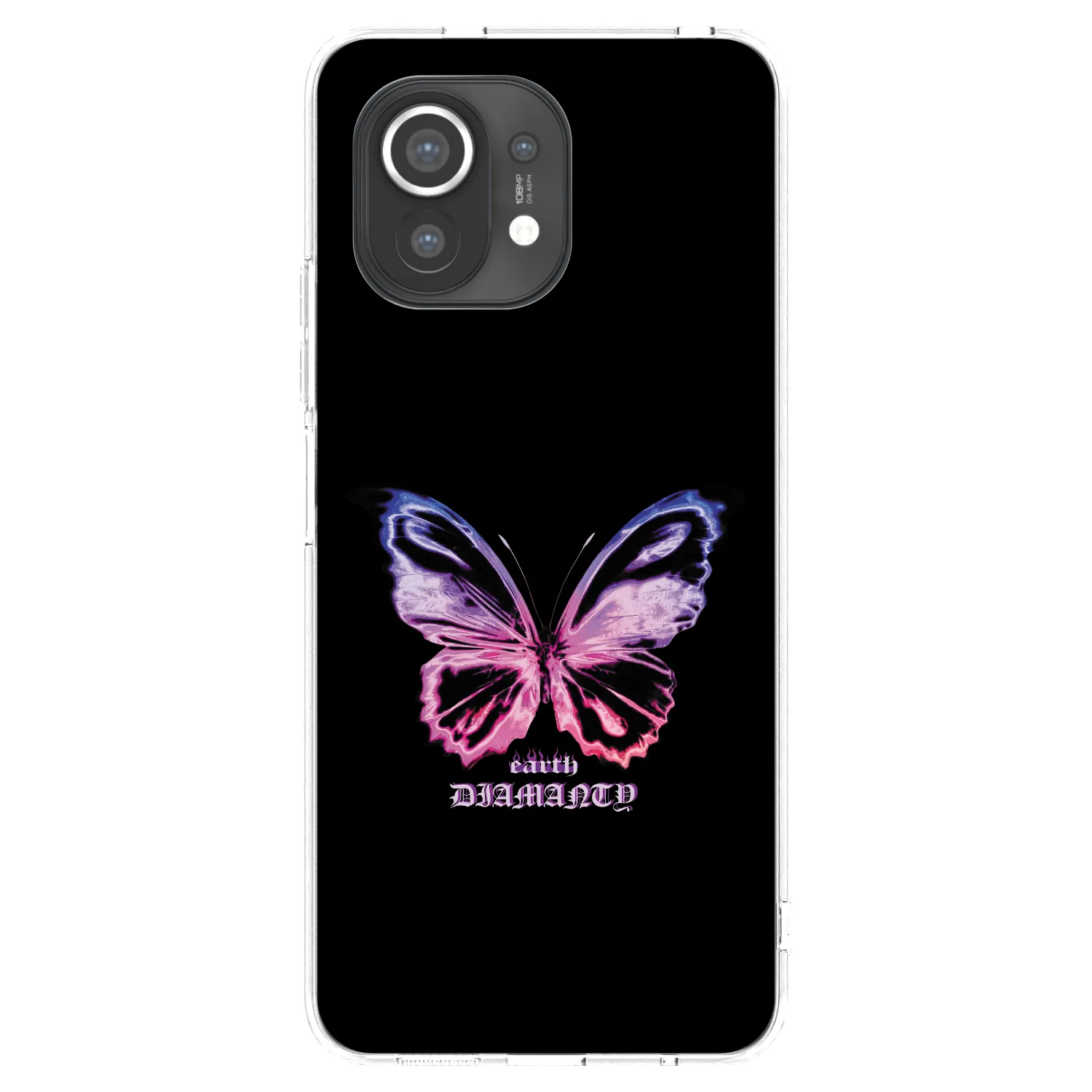 Picasee silikonowe przeźroczyste etui na Xiaomi Mi 11 - Diamanty Purple