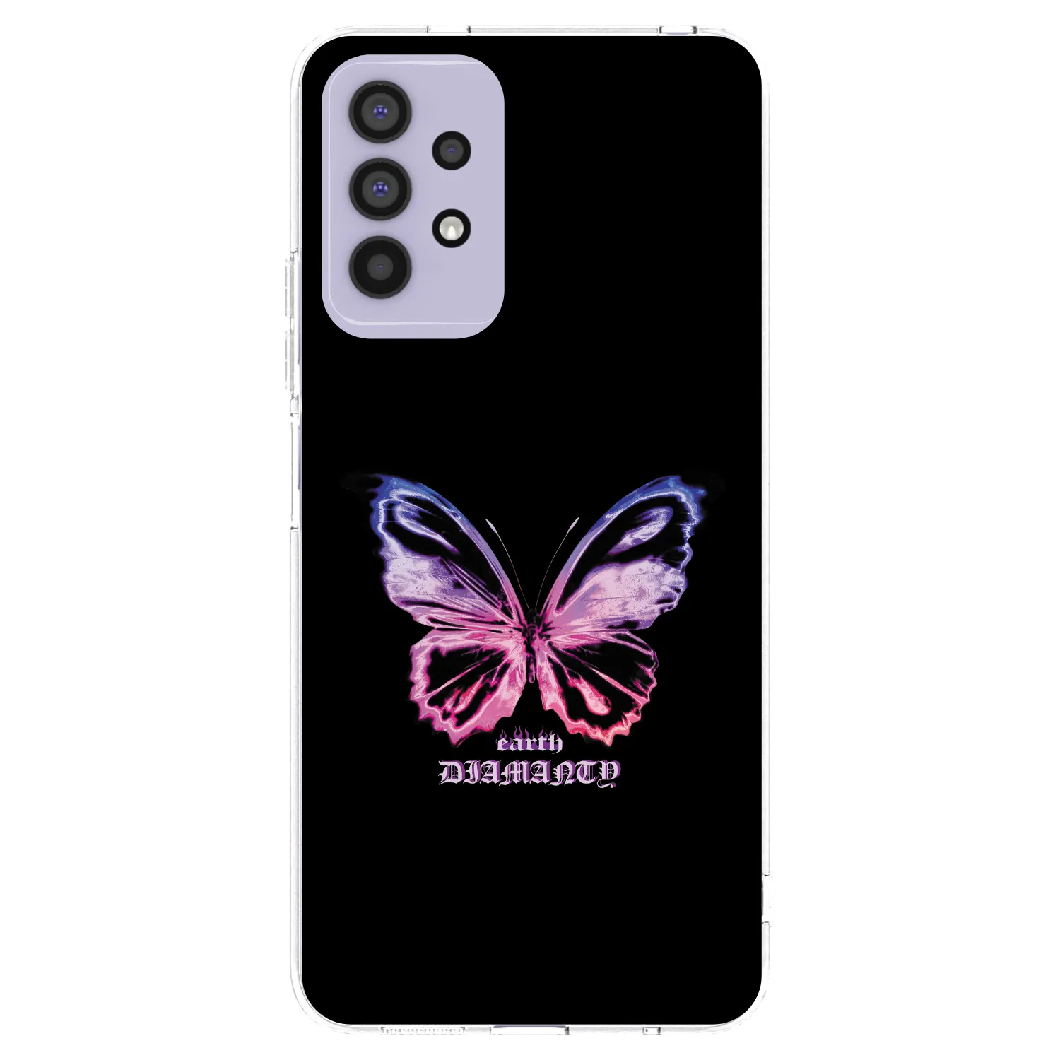 Picasee silikonowe przeźroczyste etui na Samsung Galaxy A32 4G SM-A325F - Diamanty Purple
