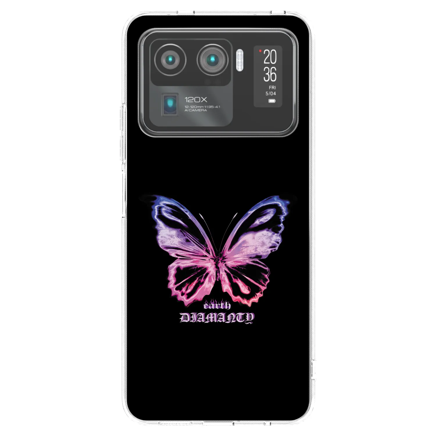 Picasee silikonowe przeźroczyste etui na Xiaomi Mi 11 Ultra - Diamanty Purple
