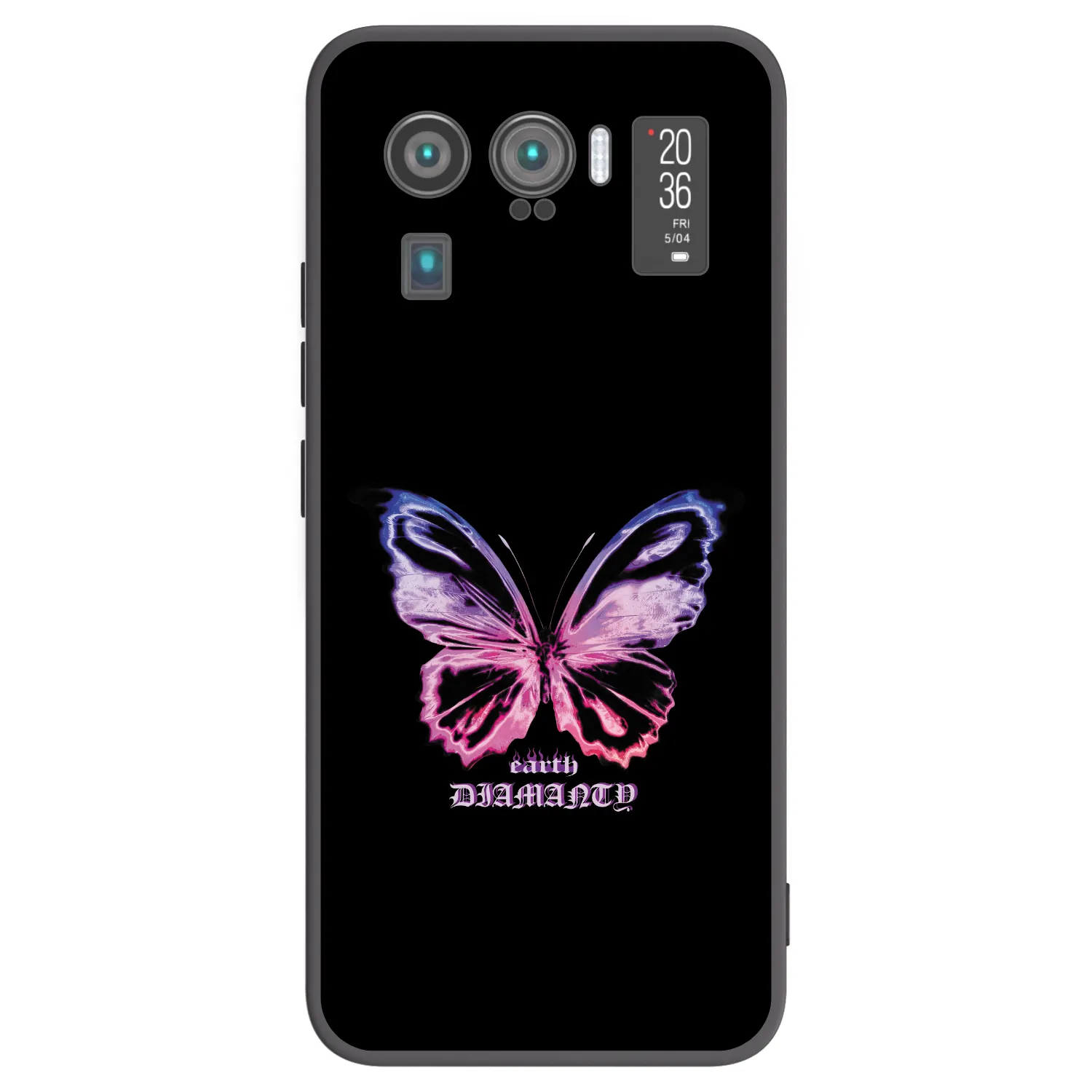 Picasee silikonowe czarne etui na Xiaomi Mi 11 Ultra - Diamanty Purple