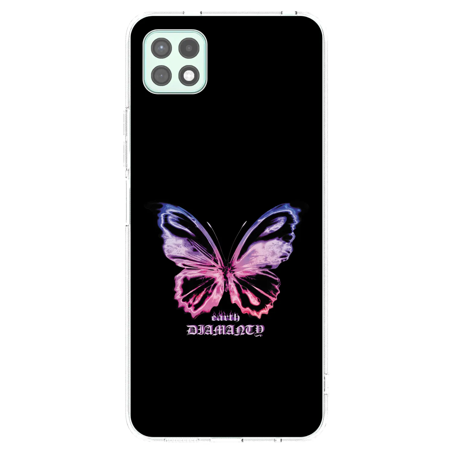 Picasee silikonowe przeźroczyste etui na Samsung Galaxy A22 A226B 5G - Diamanty Purple