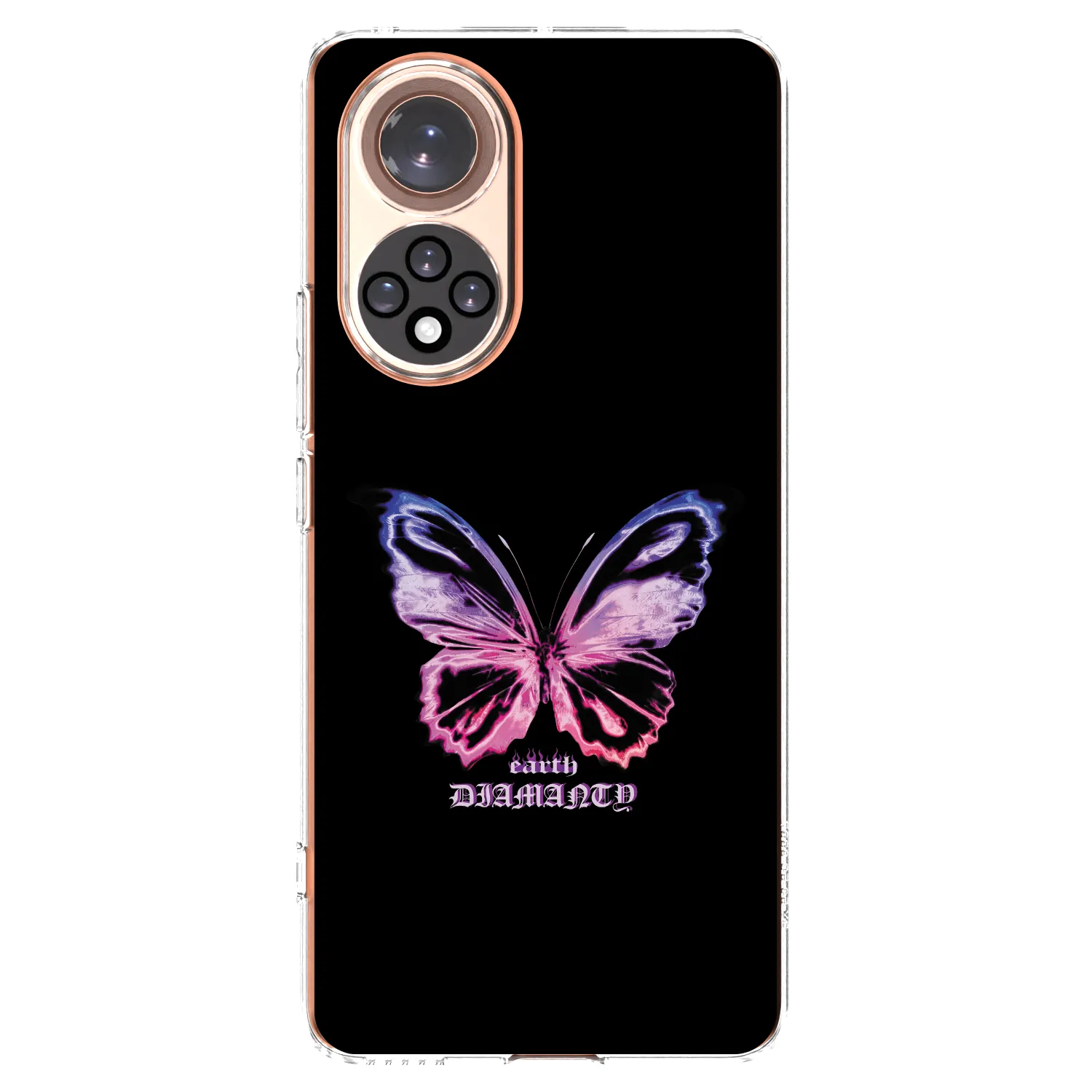 Picasee silikonowe przeźroczyste etui na Honor 50 5G - Diamanty Purple