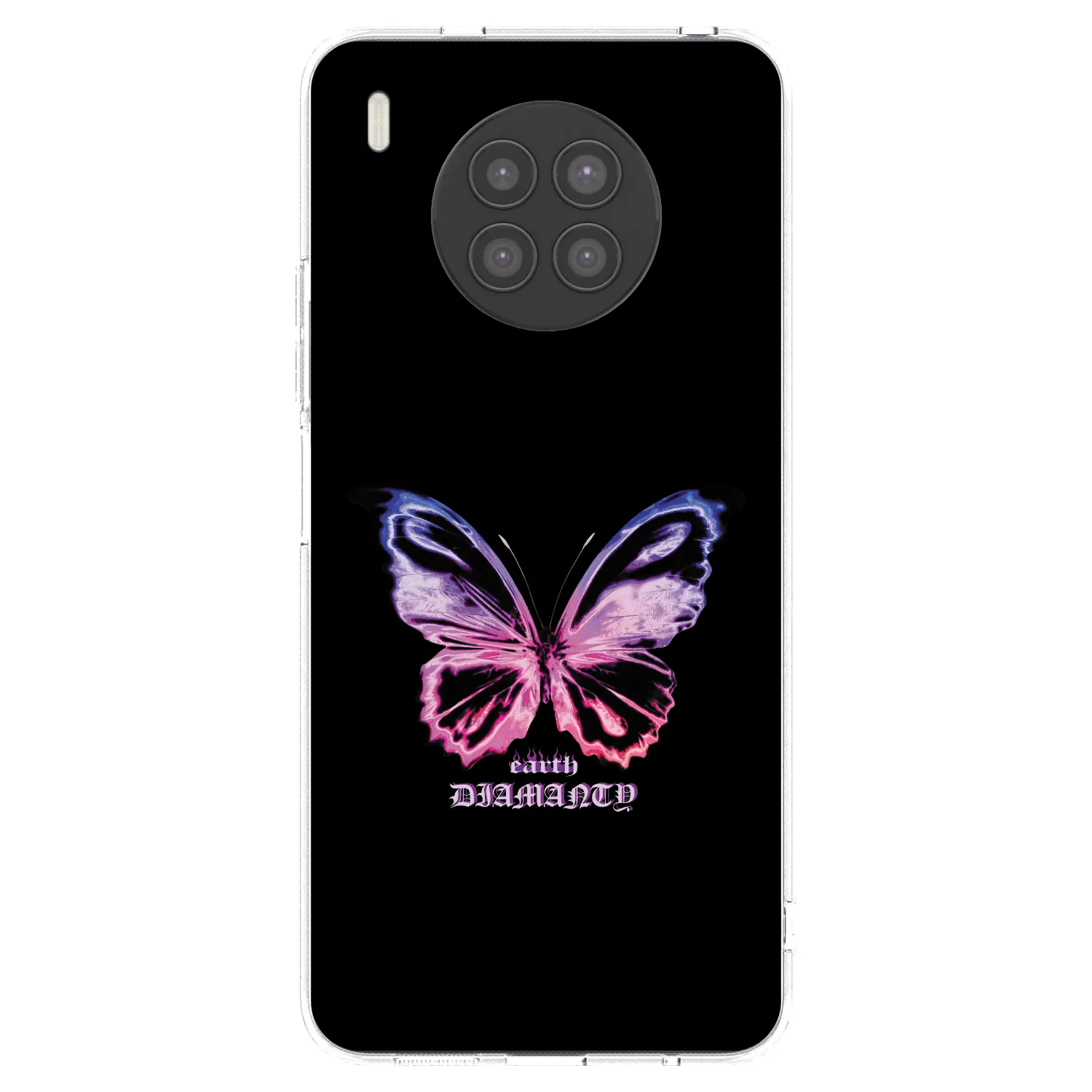 Picasee silikonowe przeźroczyste etui na Huawei Nova 8i - Diamanty Purple