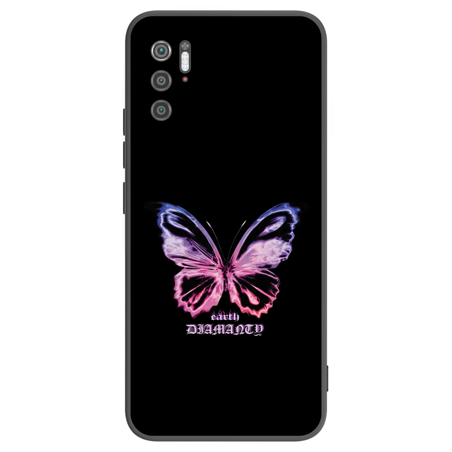 Picasee silikonowe czarne etui na Xiaomi Poco M3 Pro 5G - Diamanty Purple