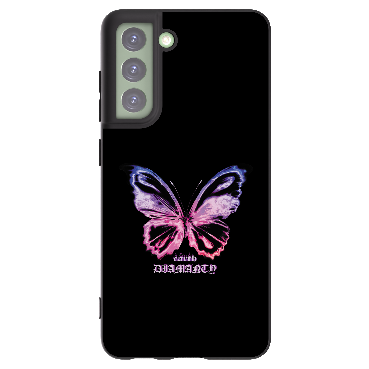 Picasee silikonowe czarne etui na Samsung Galaxy S21 FE 5G - Diamanty Purple