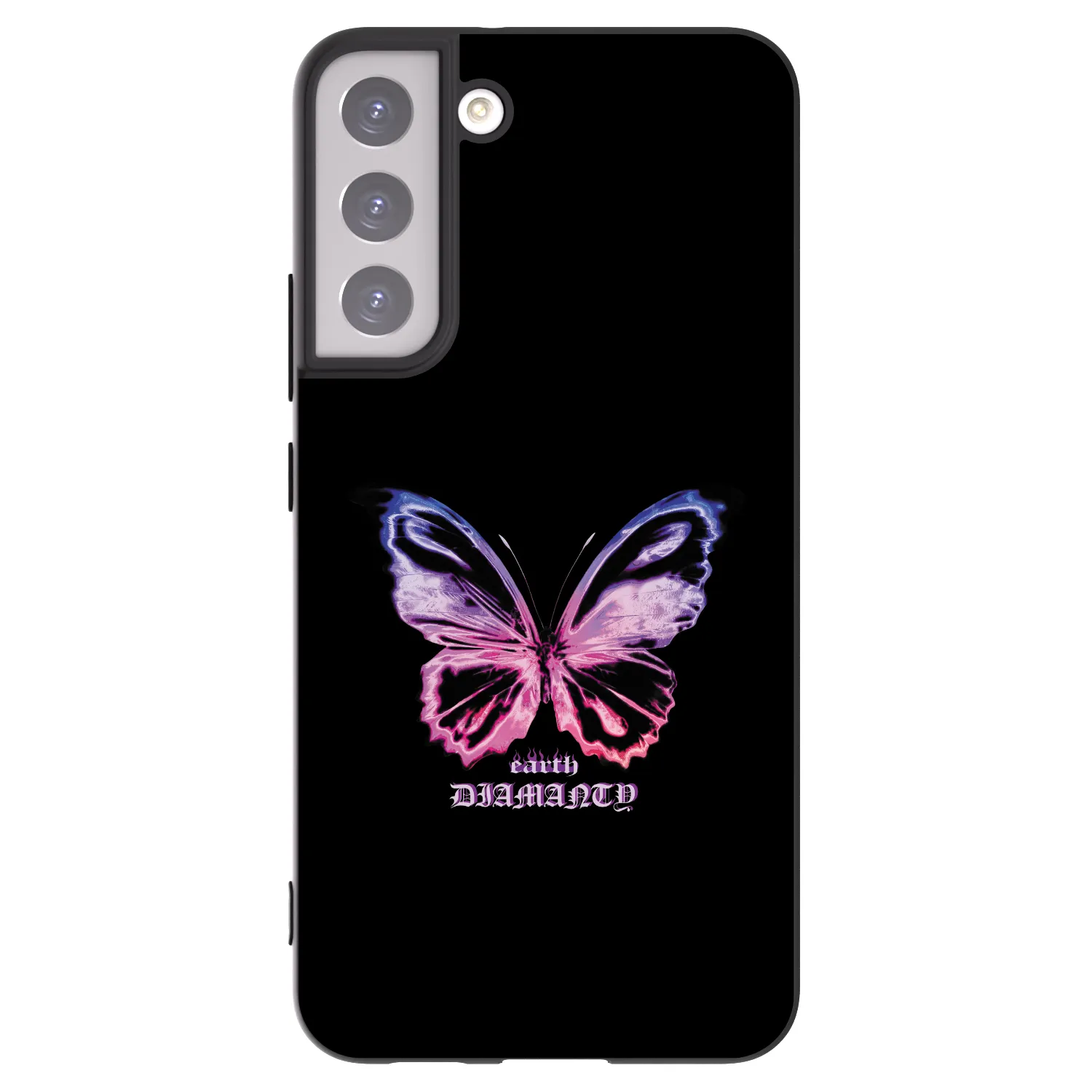 Picasee silikonowe czarne etui na Samsung Galaxy S22+ 5G - Diamanty Purple