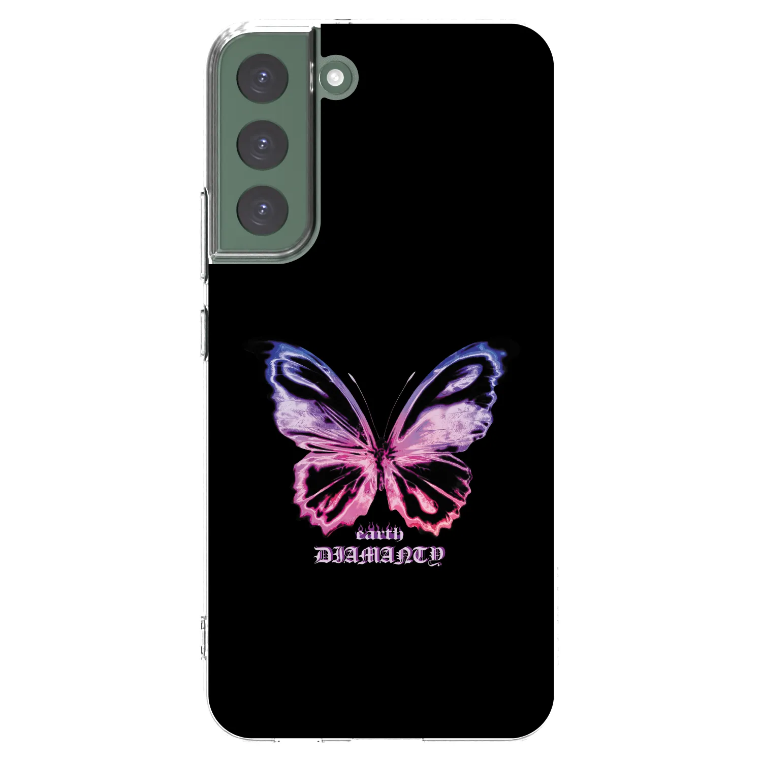 Picasee silikonowe przeźroczyste etui na Samsung Galaxy S22+ 5G - Diamanty Purple