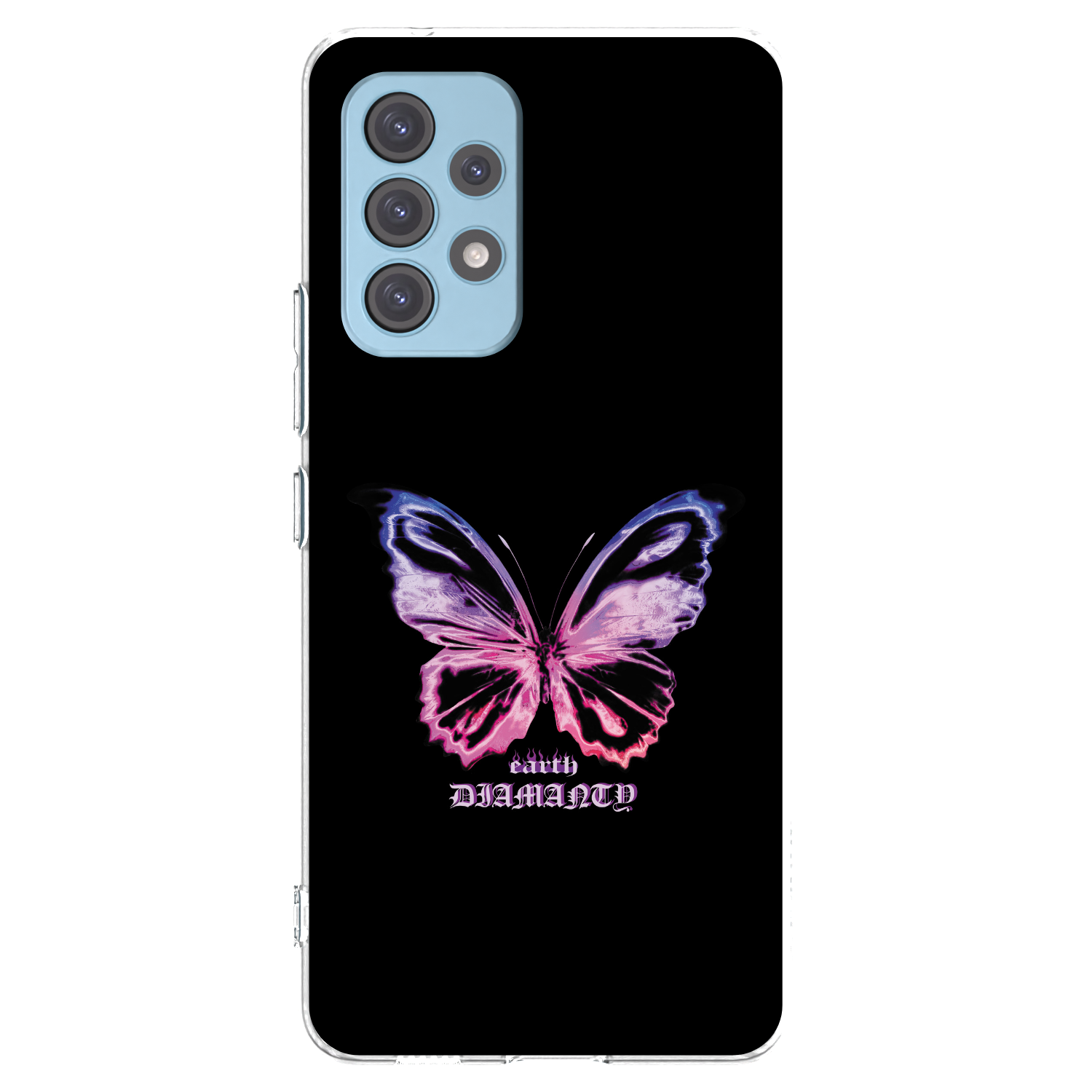 Picasee silikonowe przeźroczyste etui na Samsung Galaxy A53 5G A536 - Diamanty Purple
