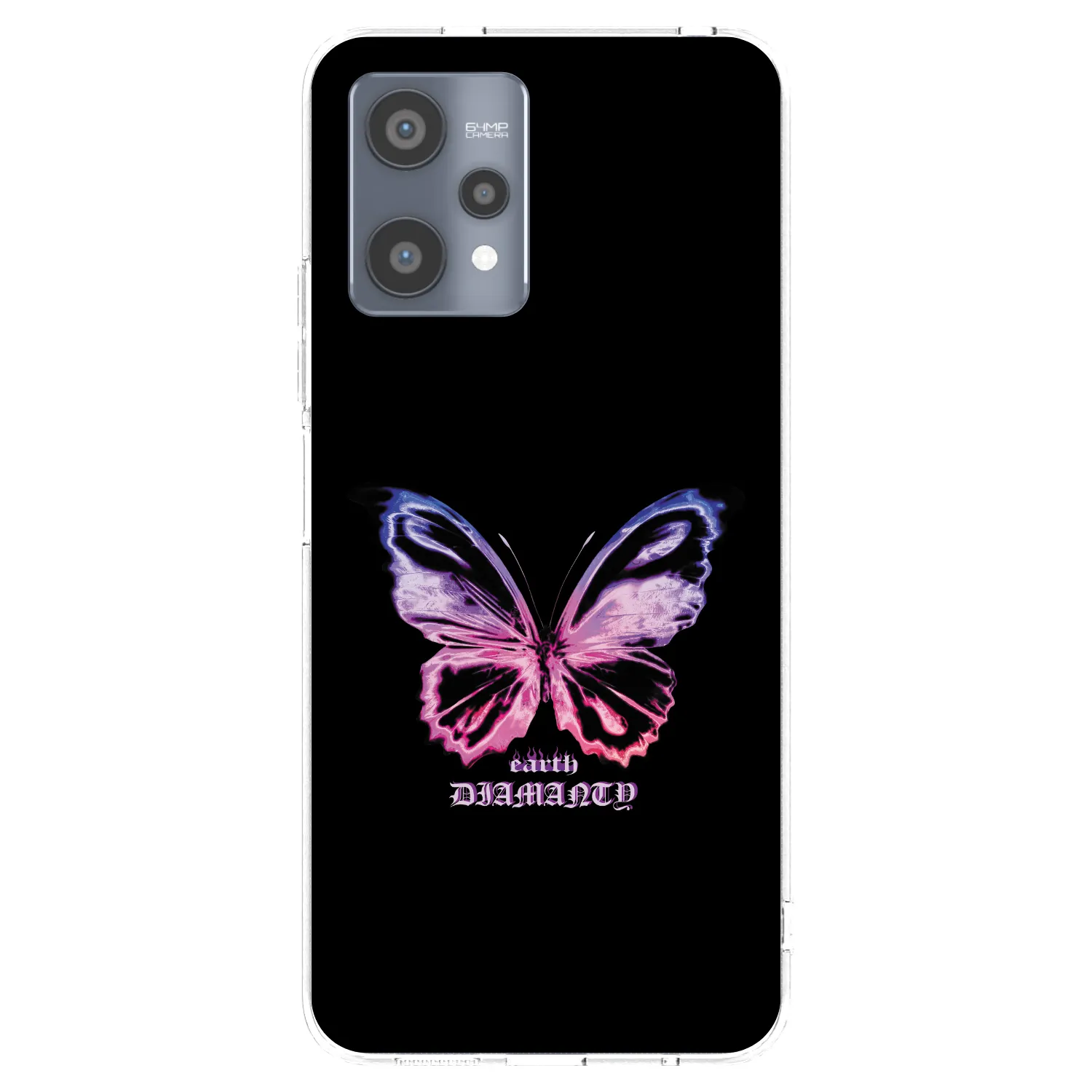Picasee silikonowe przeźroczyste etui na Realme 9 Pro 5G - Diamanty Purple