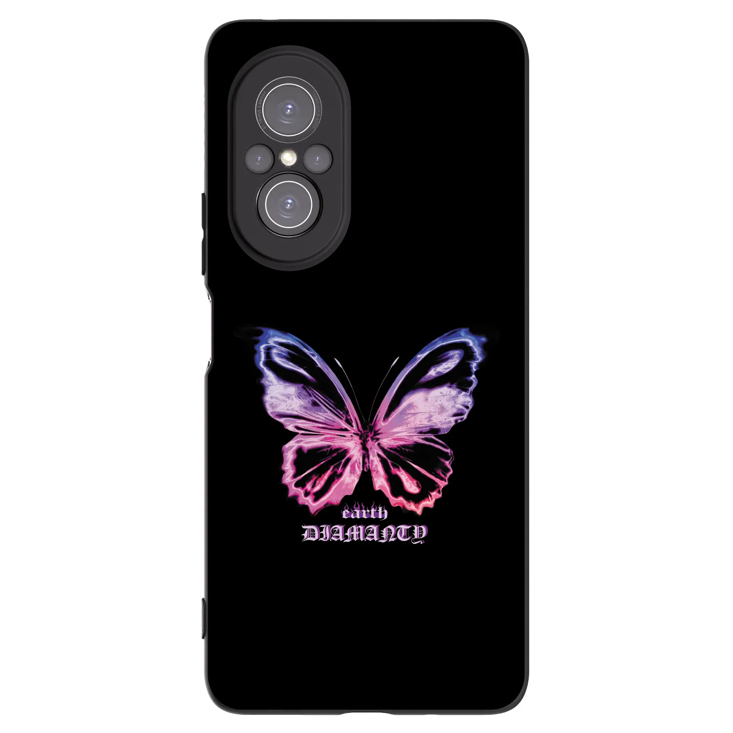 Picasee silikonowe czarne etui na Huawei Nova 9 SE - Diamanty Purple
