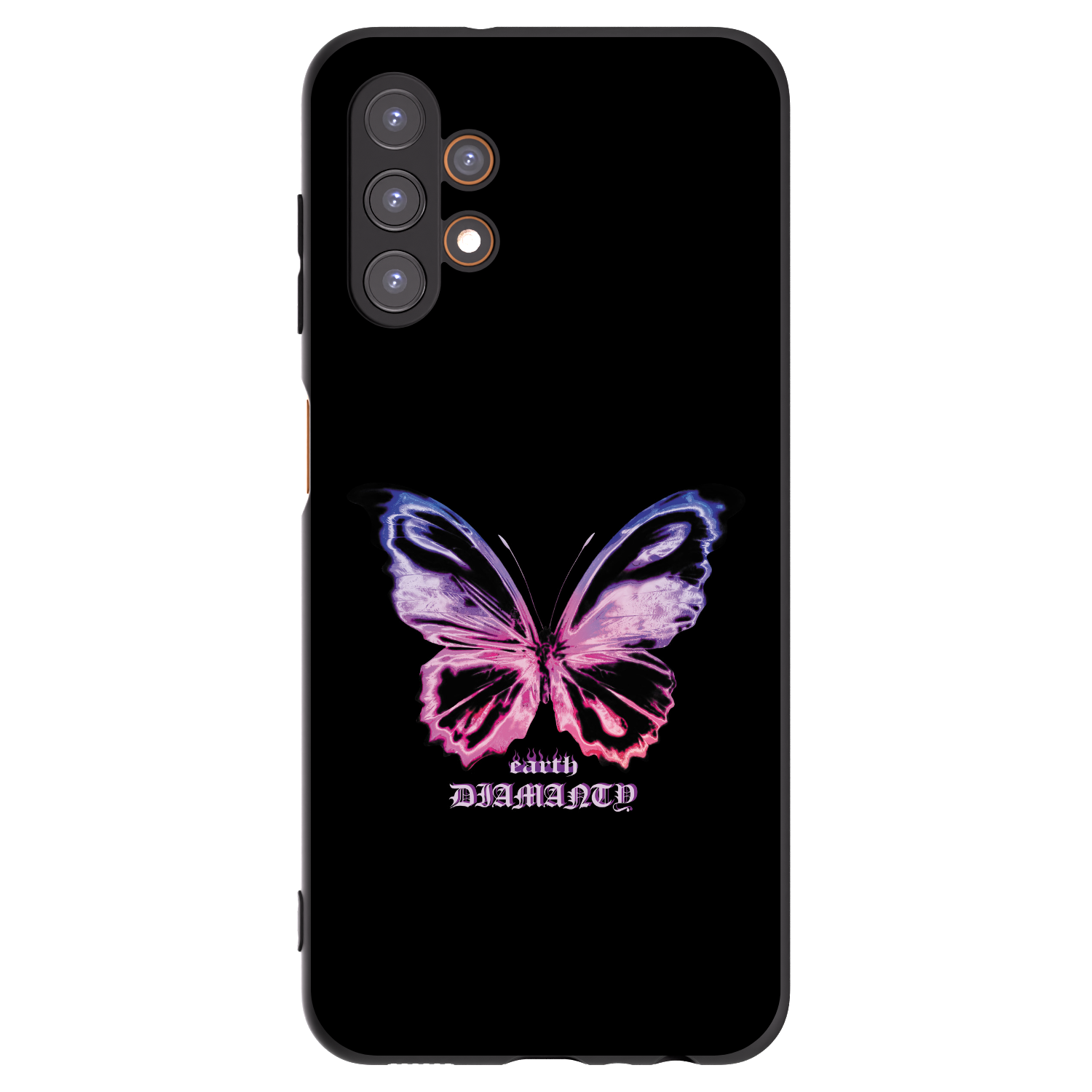 Picasee silikonowe czarne etui na Samsung Galaxy A13 4G A135 - Diamanty Purple