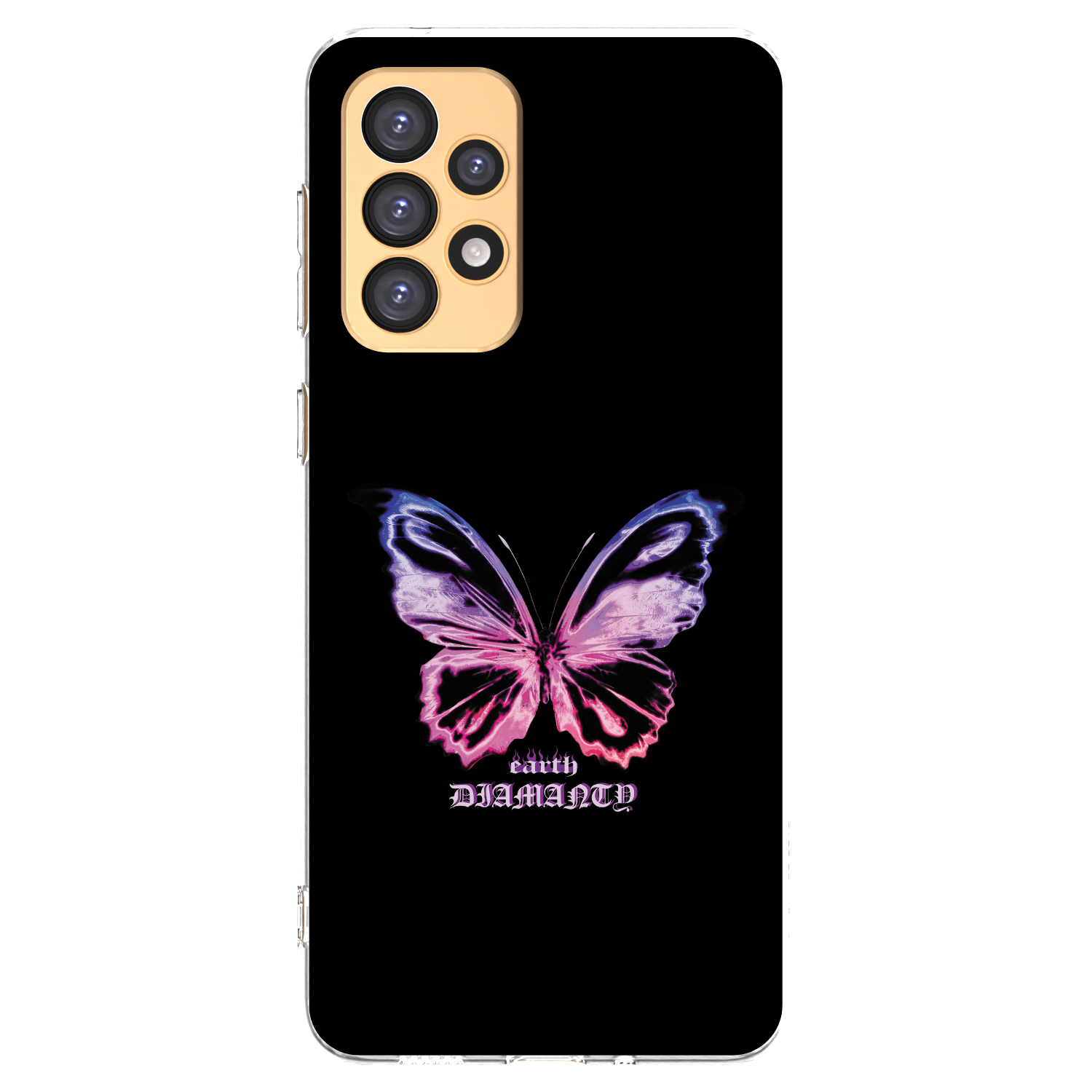 Picasee silikonowe przeźroczyste etui na Samsung Galaxy A33 5G A336 - Diamanty Purple
