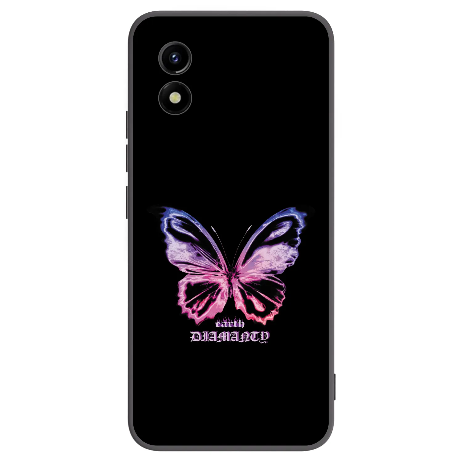 Picasee silikonowe czarne etui na Vivo Y01 - Diamanty Purple