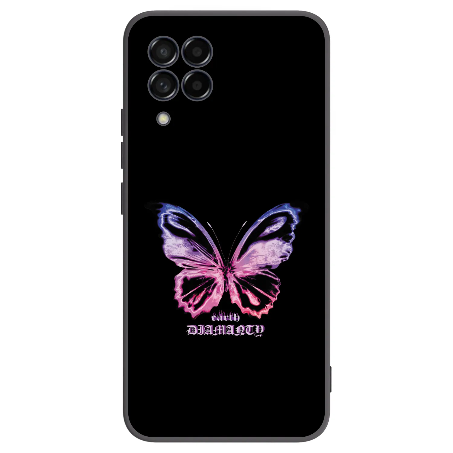 Picasee silikonowe czarne etui na Samsung Galaxy M53 5G - Diamanty Purple