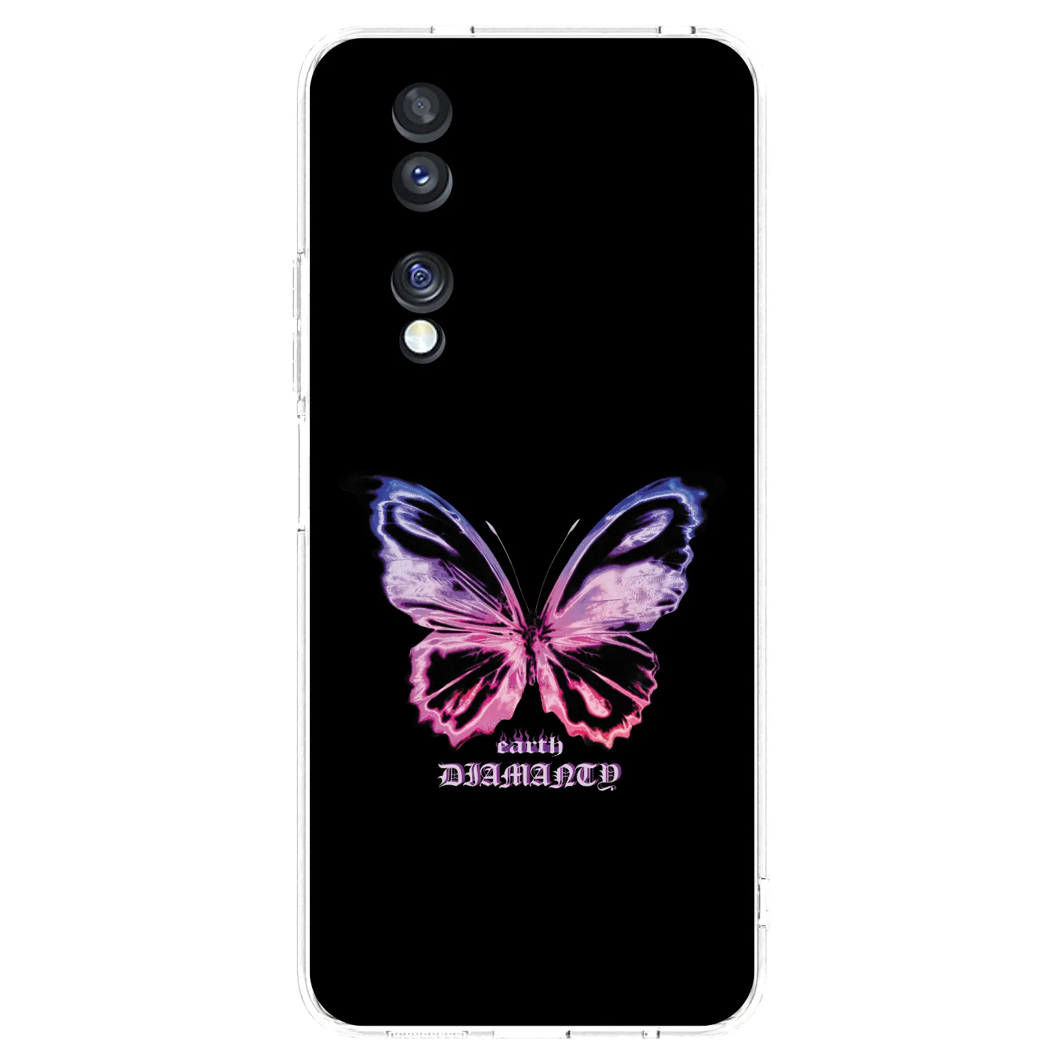 Picasee silikonowe przeźroczyste etui na Honor 70 - Diamanty Purple