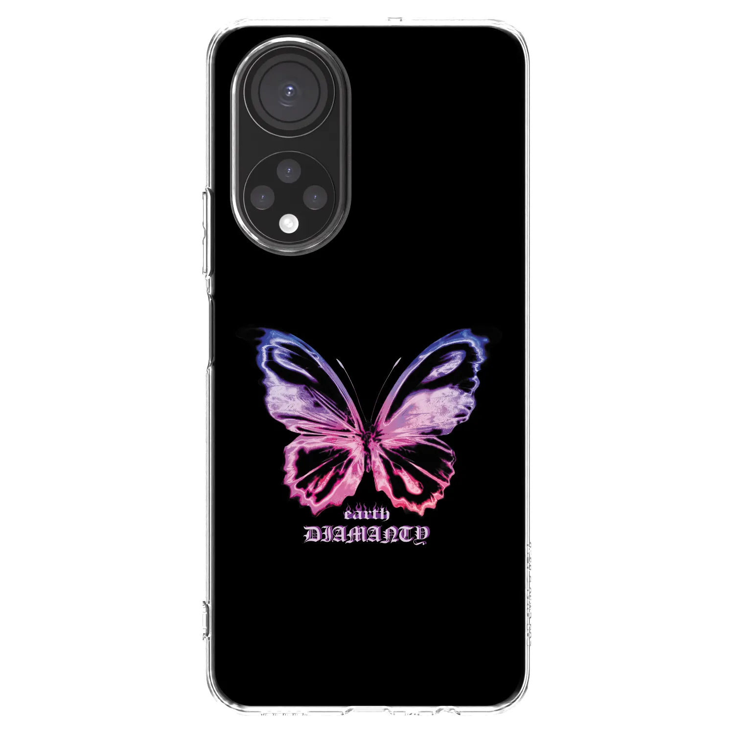Picasee silikonowe przeźroczyste etui na Honor X7 - Diamanty Purple