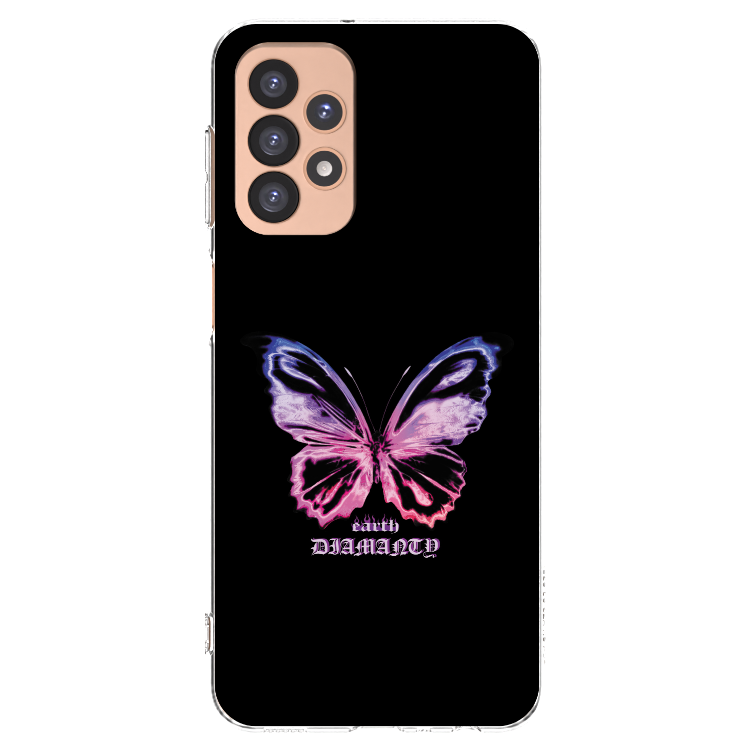 Picasee silikonowe przeźroczyste etui na Samsung Galaxy A23 A236B 5G - Diamanty Purple