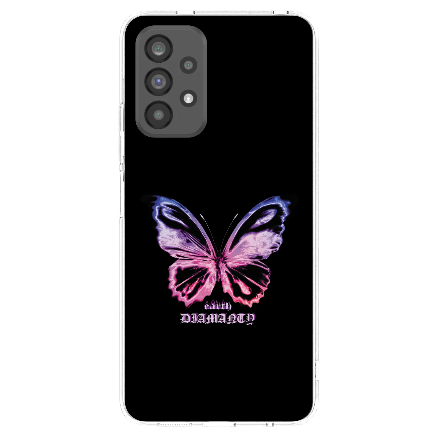 Picasee silikonowe przeźroczyste etui na Samsung Galaxy A73 5G - Diamanty Purple