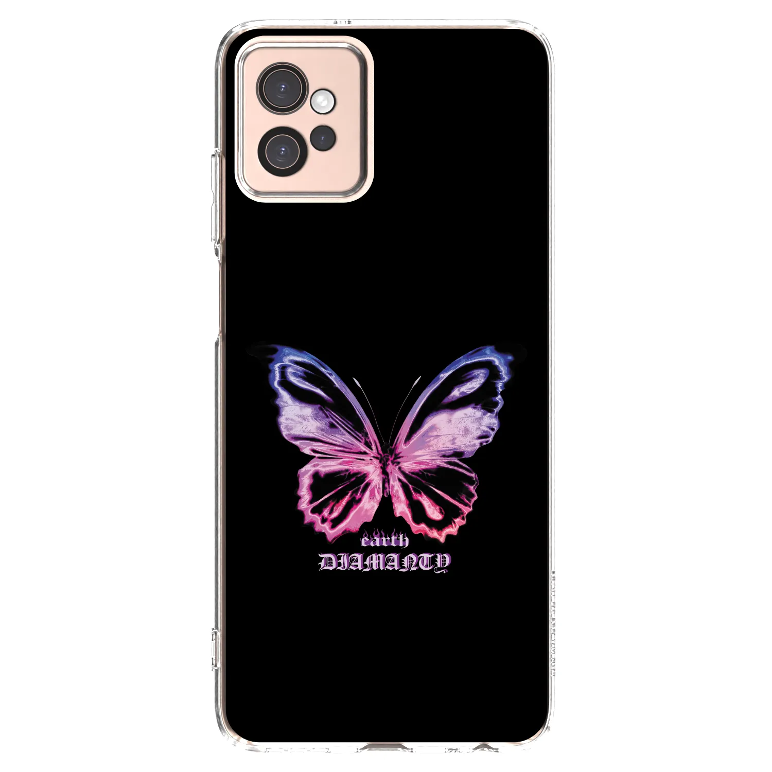 Picasee silikonowe przeźroczyste etui na Motorola Moto G32 - Diamanty Purple