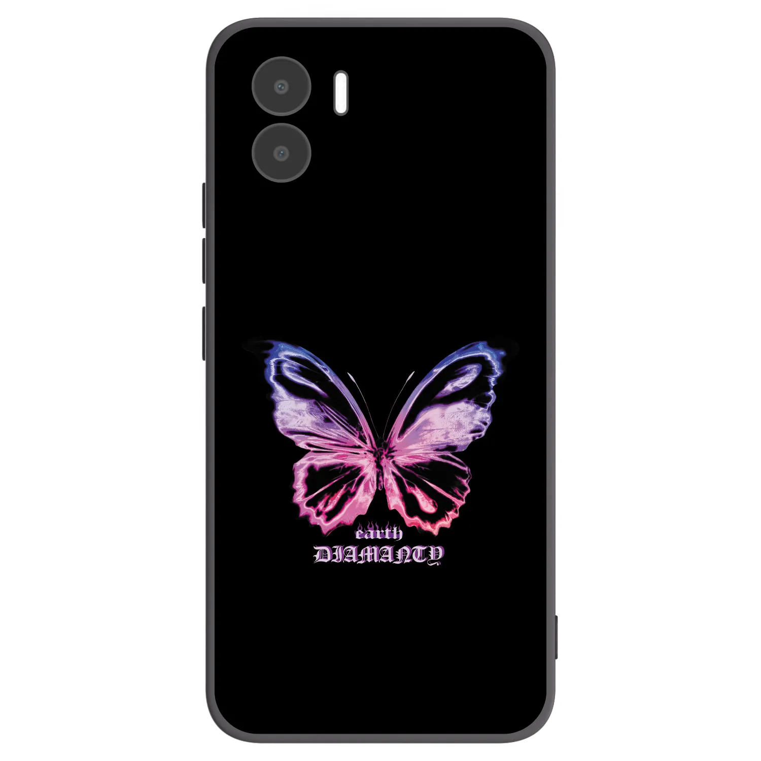 Picasee silikonowe czarne etui na Xiaomi Redmi A1 - Diamanty Purple