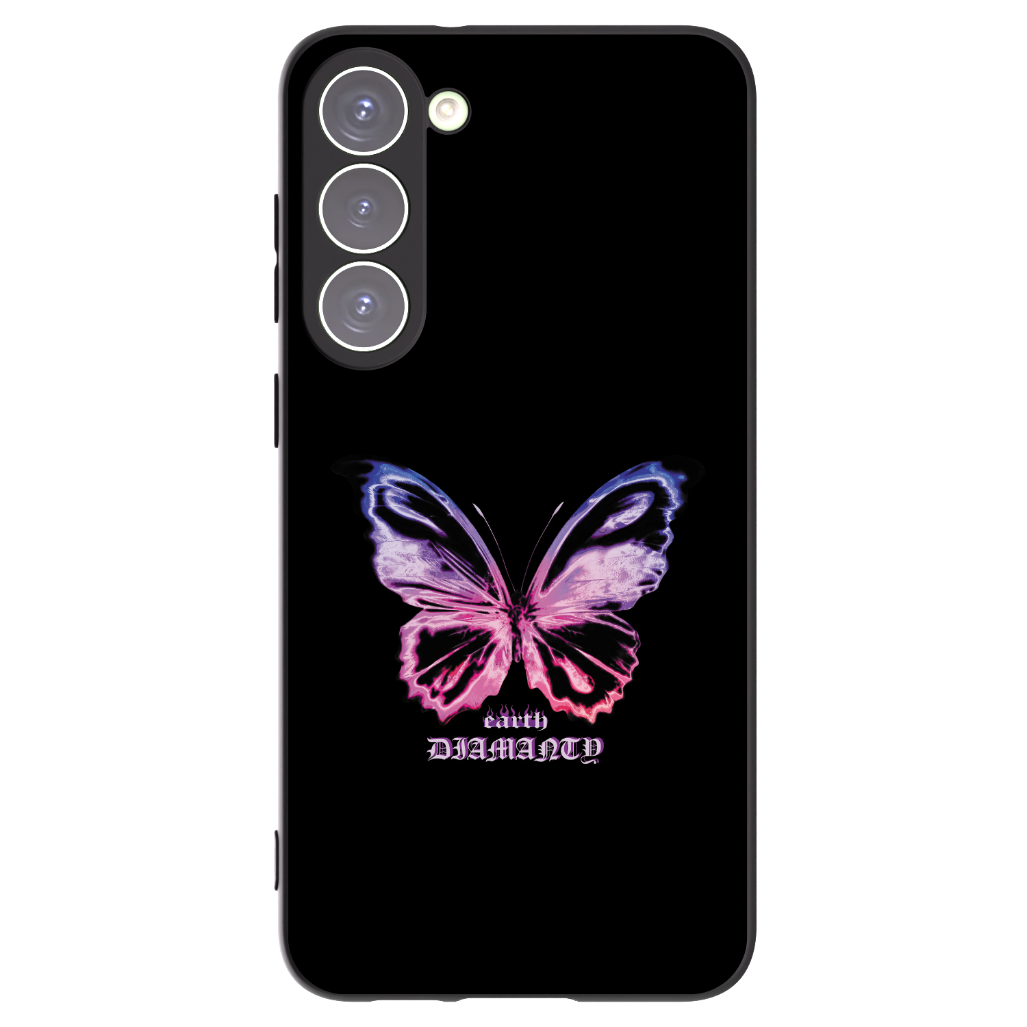 Picasee silikonowe czarne etui na Samsung Galaxy S23+ 5G - Diamanty Purple
