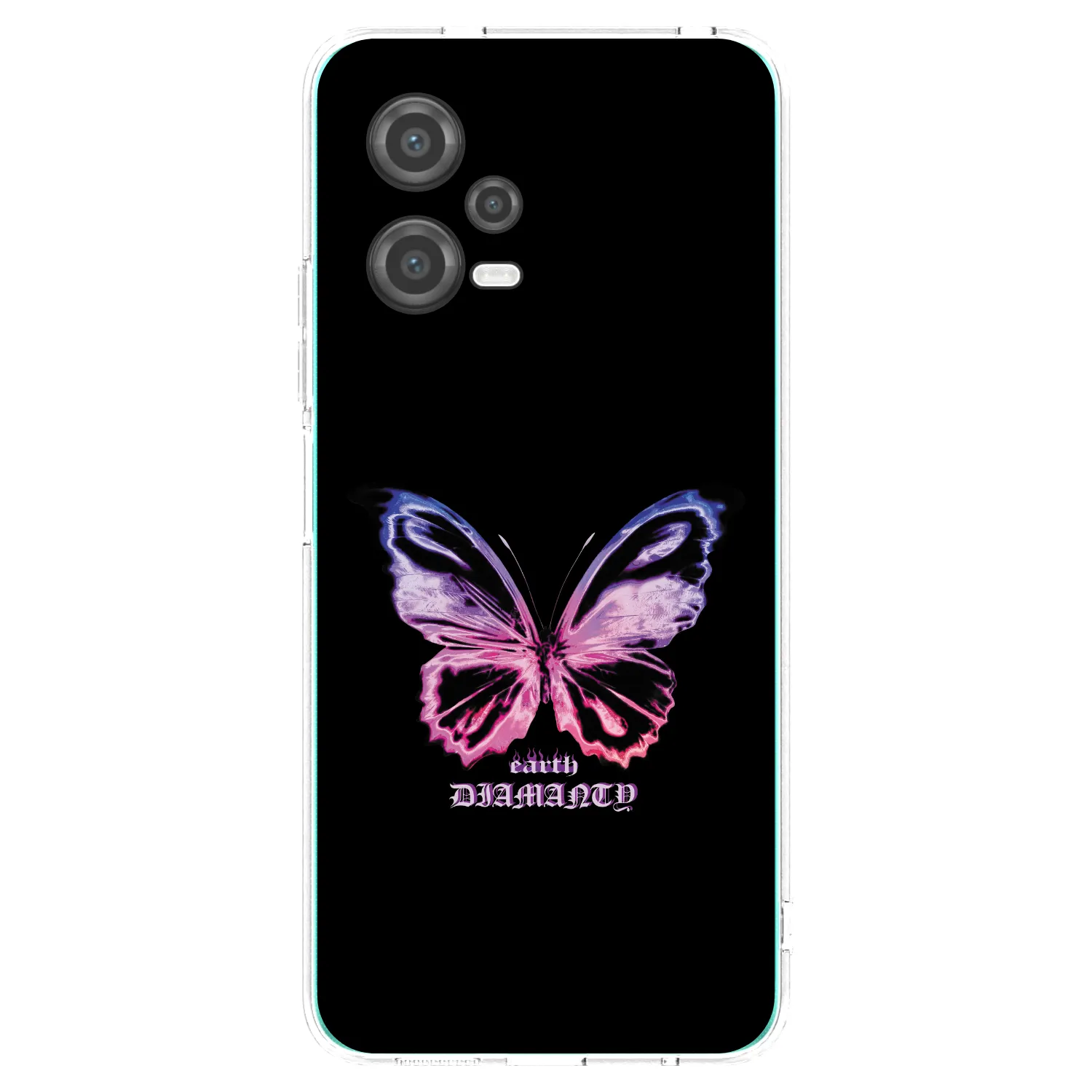 Picasee silikonowe przeźroczyste etui na Xiaomi Poco X5 - Diamanty Purple