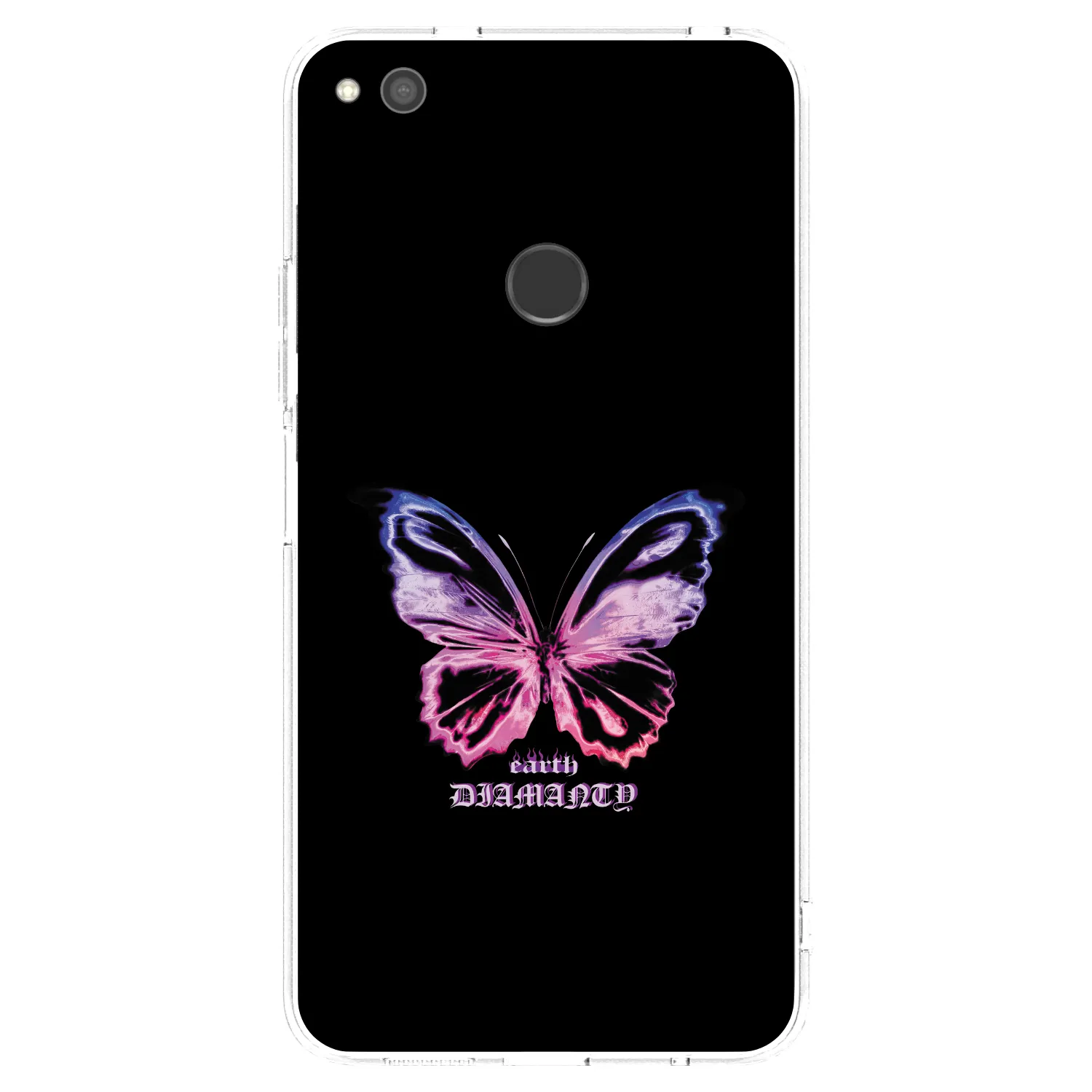 Picasee silikonowe przeźroczyste etui na Huawei P9 Lite 2017 - Diamanty Purple