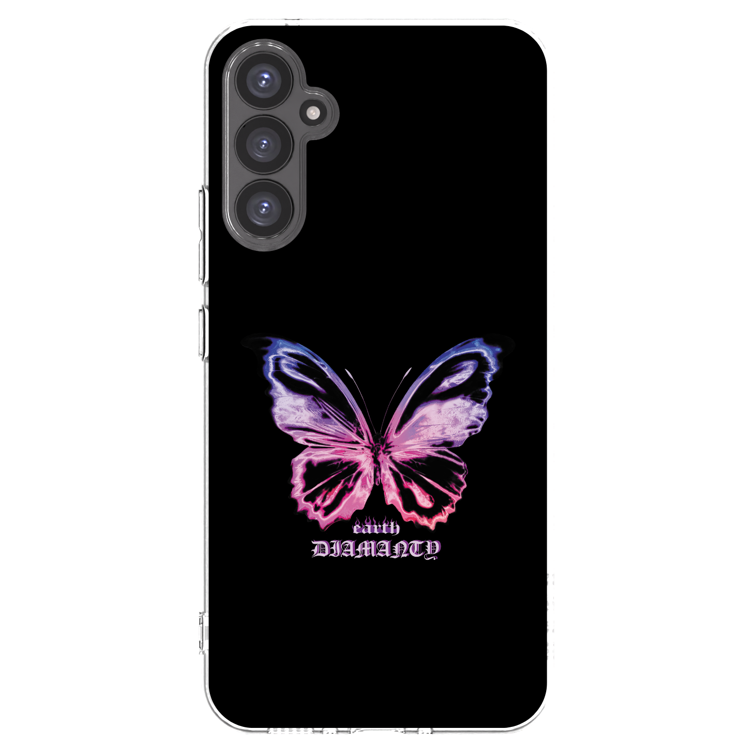 Picasee silikonowe przeźroczyste etui na Samsung Galaxy A34 5G A346B - Diamanty Purple