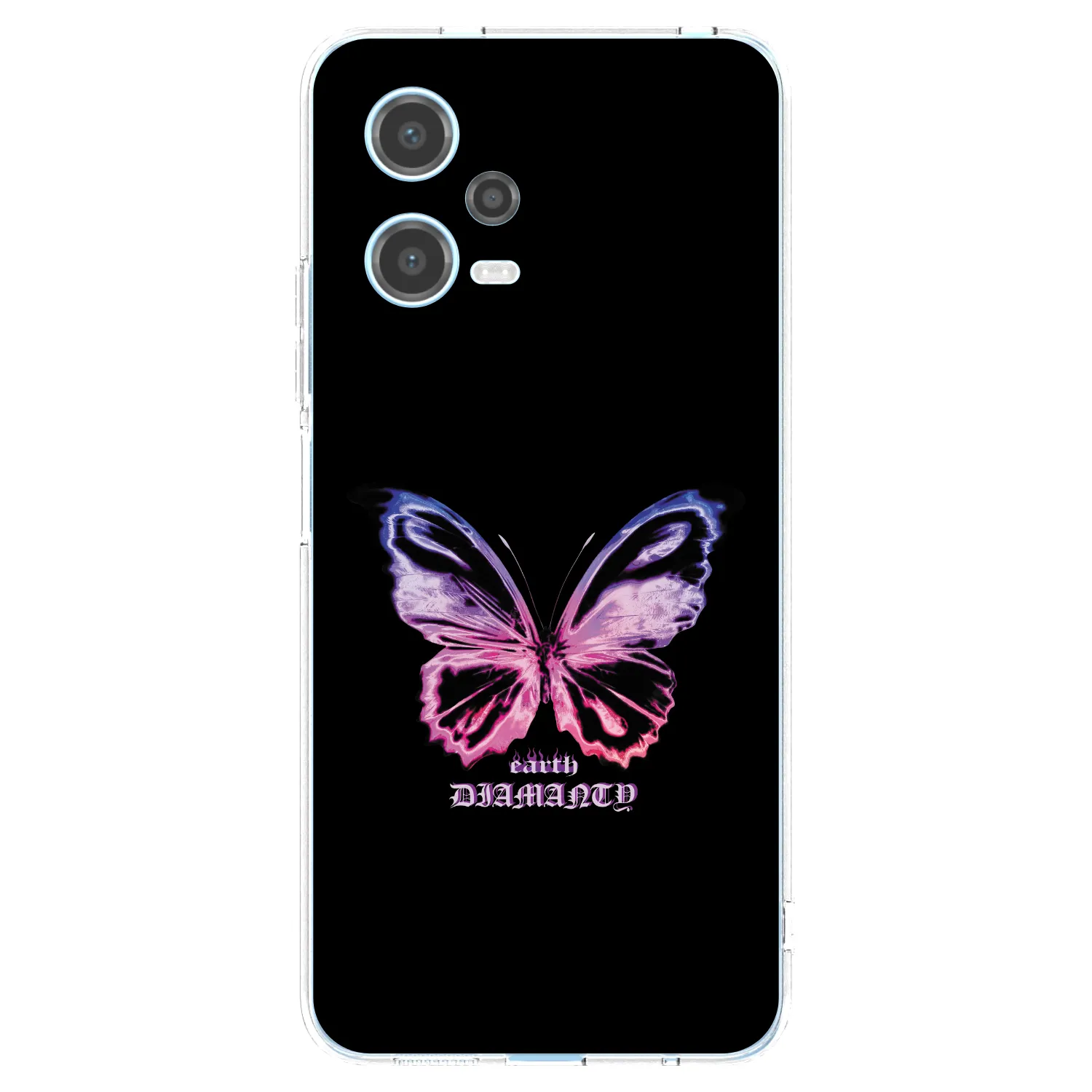 Picasee silikonowe przeźroczyste etui na Xiaomi Redmi Note 12 5G - Diamanty Purple