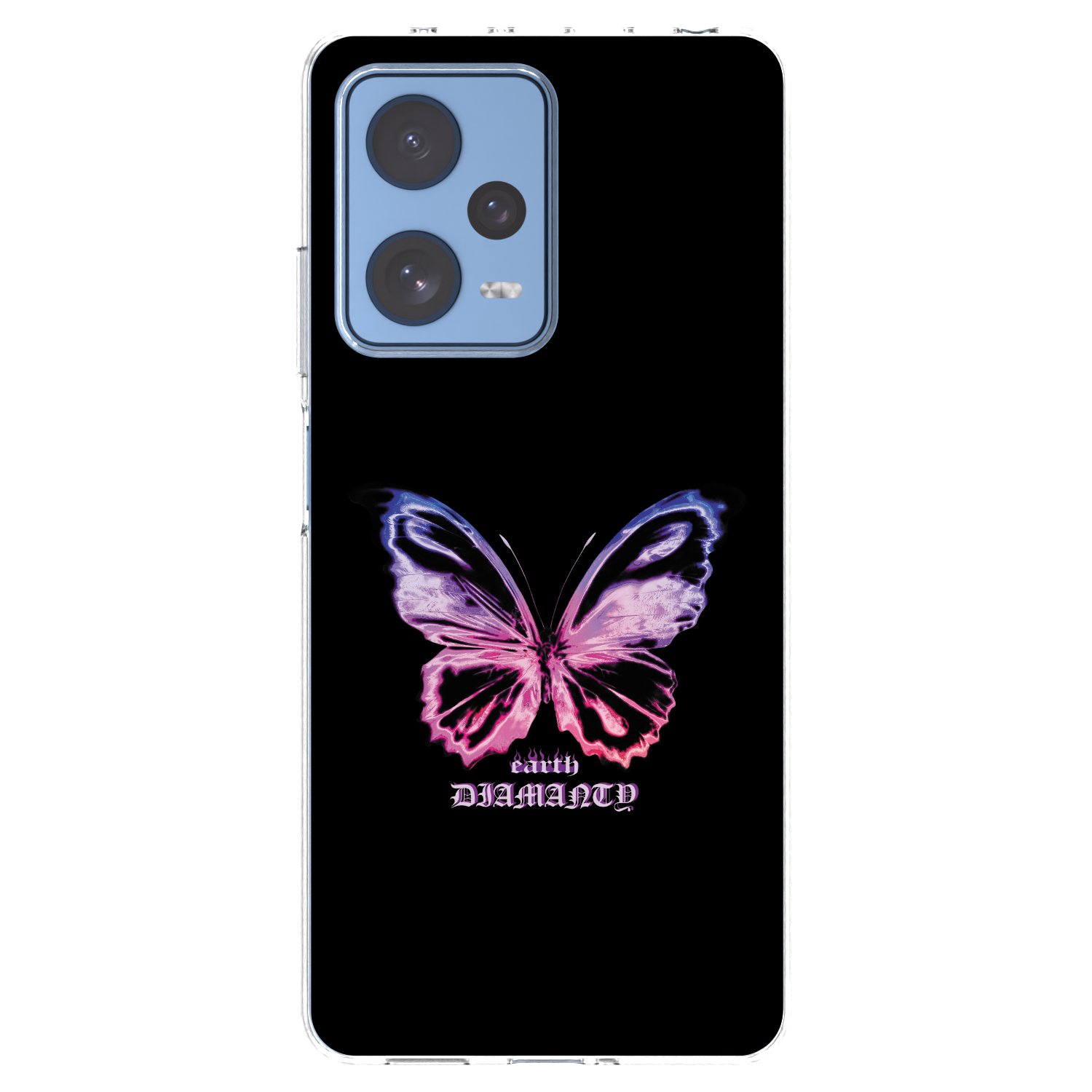 Picasee silikonowe przeźroczyste etui na Xiaomi Redmi Note 12 Pro 5G - Diamanty Purple
