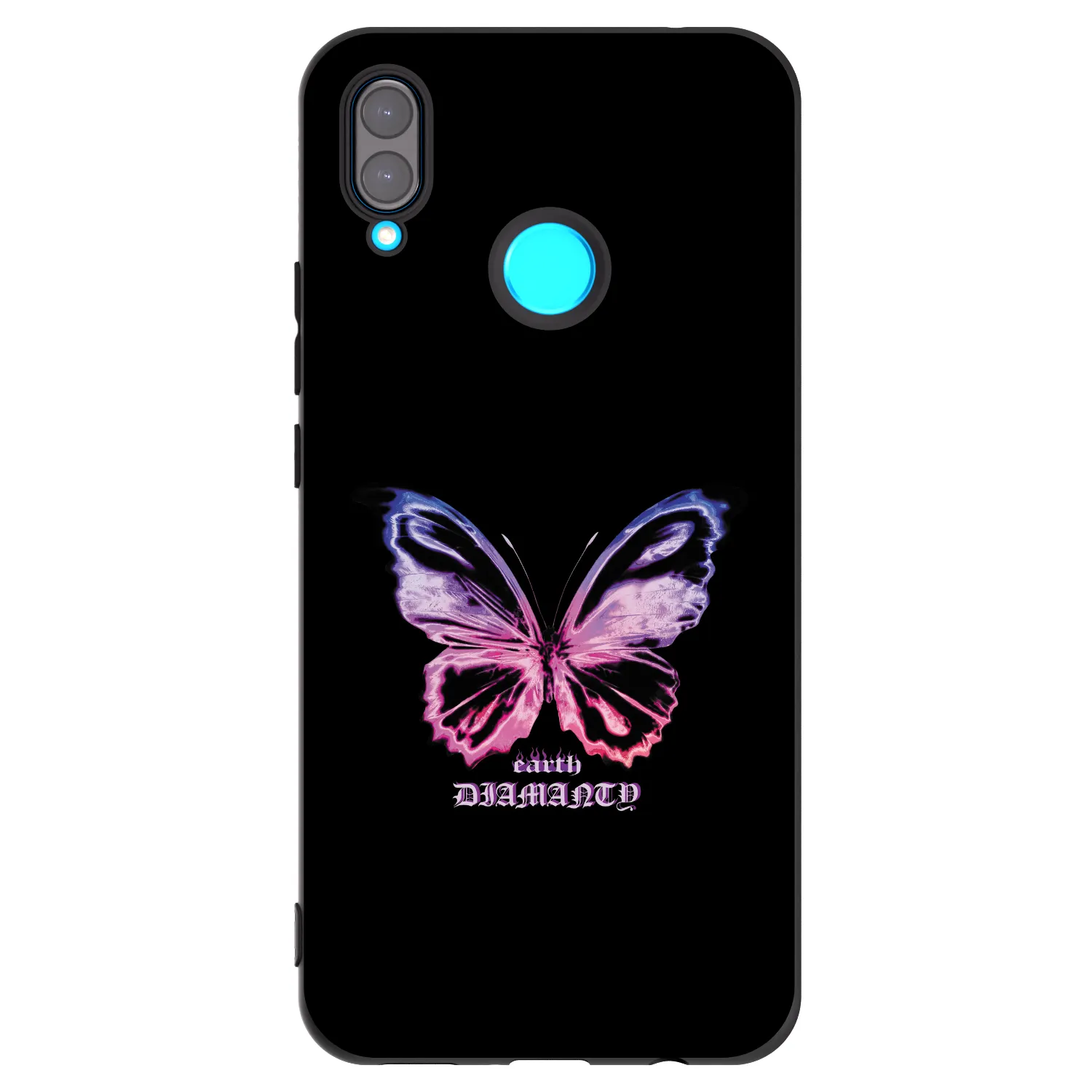 Picasee silikonowe czarne etui na Huawei Nova 3 - Diamanty Purple