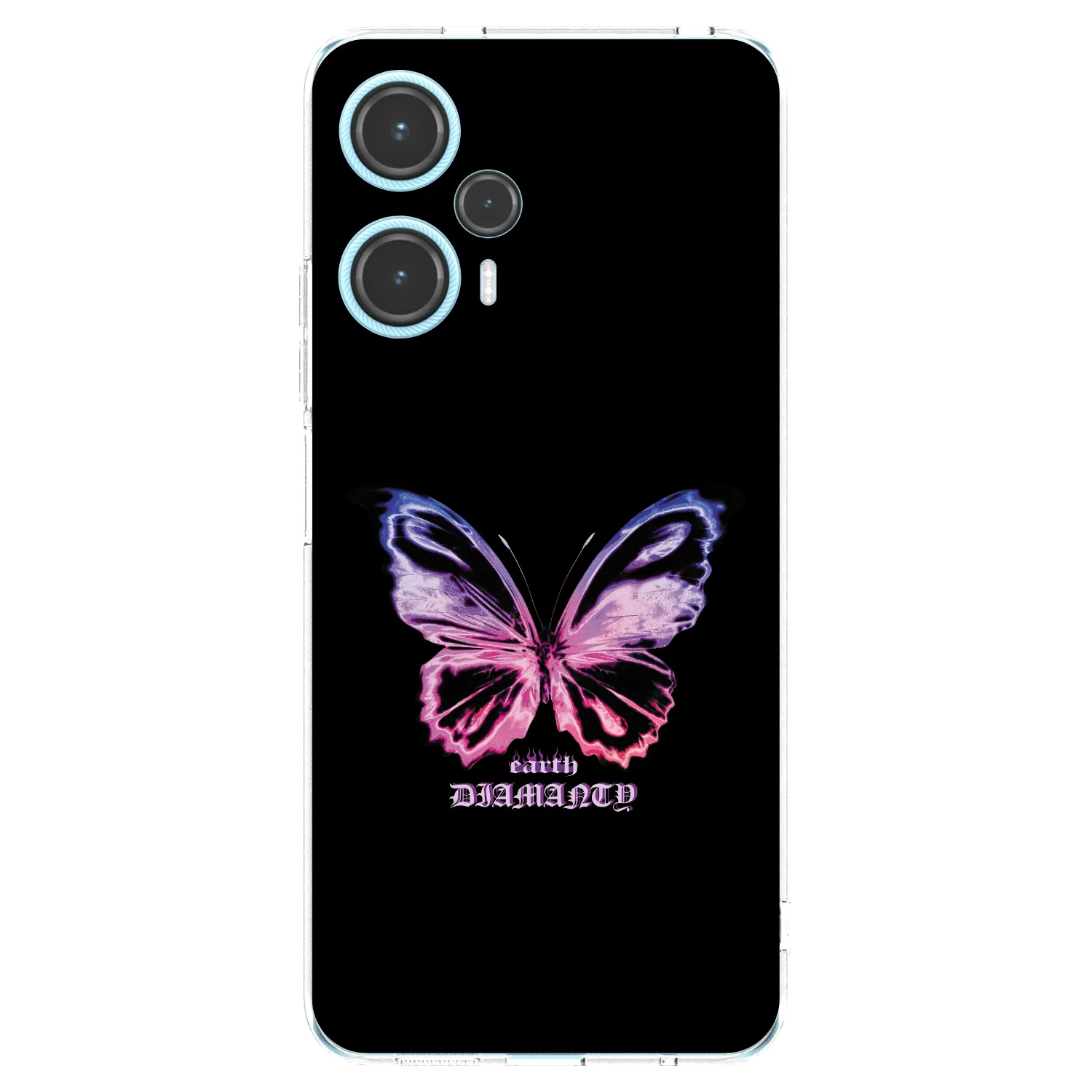 Picasee silikonowe przeźroczyste etui na Xiaomi Poco F5 - Diamanty Purple