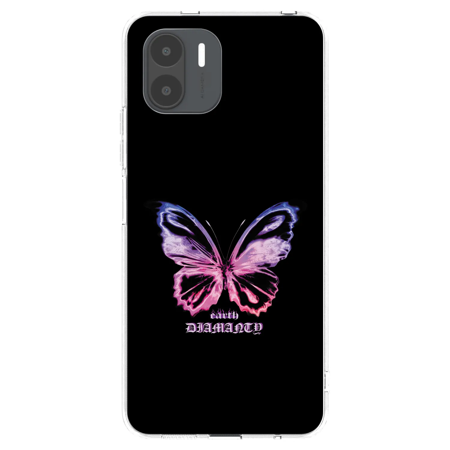 Picasee silikonowe przeźroczyste etui na Xiaomi Redmi A2 - Diamanty Purple