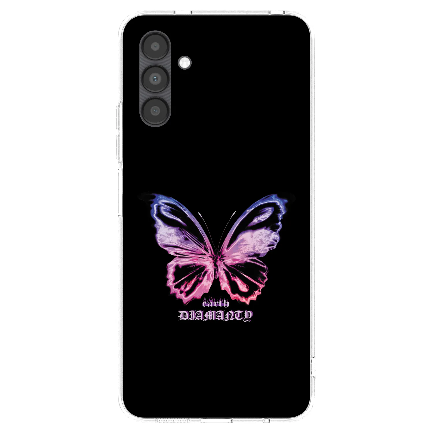 Picasee silikonowe przeźroczyste etui na Samsung Galaxy A04s A047F - Diamanty Purple