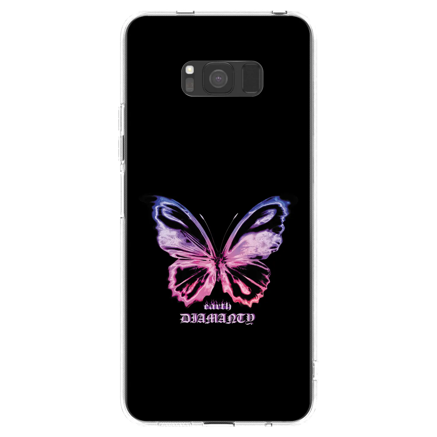 Picasee silikonowe przeźroczyste etui na Samsung Galaxy S8 G950F - Diamanty Purple