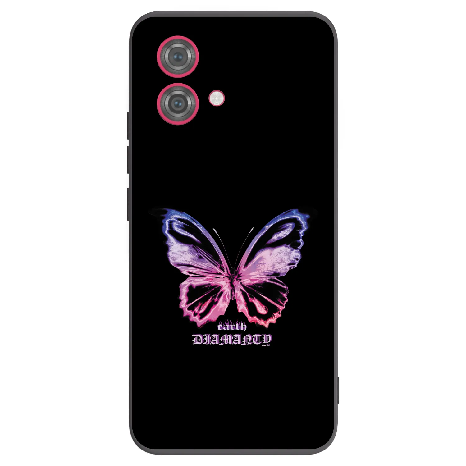 Picasee silikonowe czarne etui na Motorola Moto G84 5G - Diamanty Purple