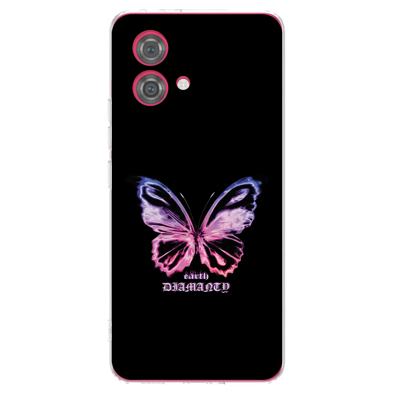 Picasee silikonowe przeźroczyste etui na Motorola Moto G84 5G - Diamanty Purple