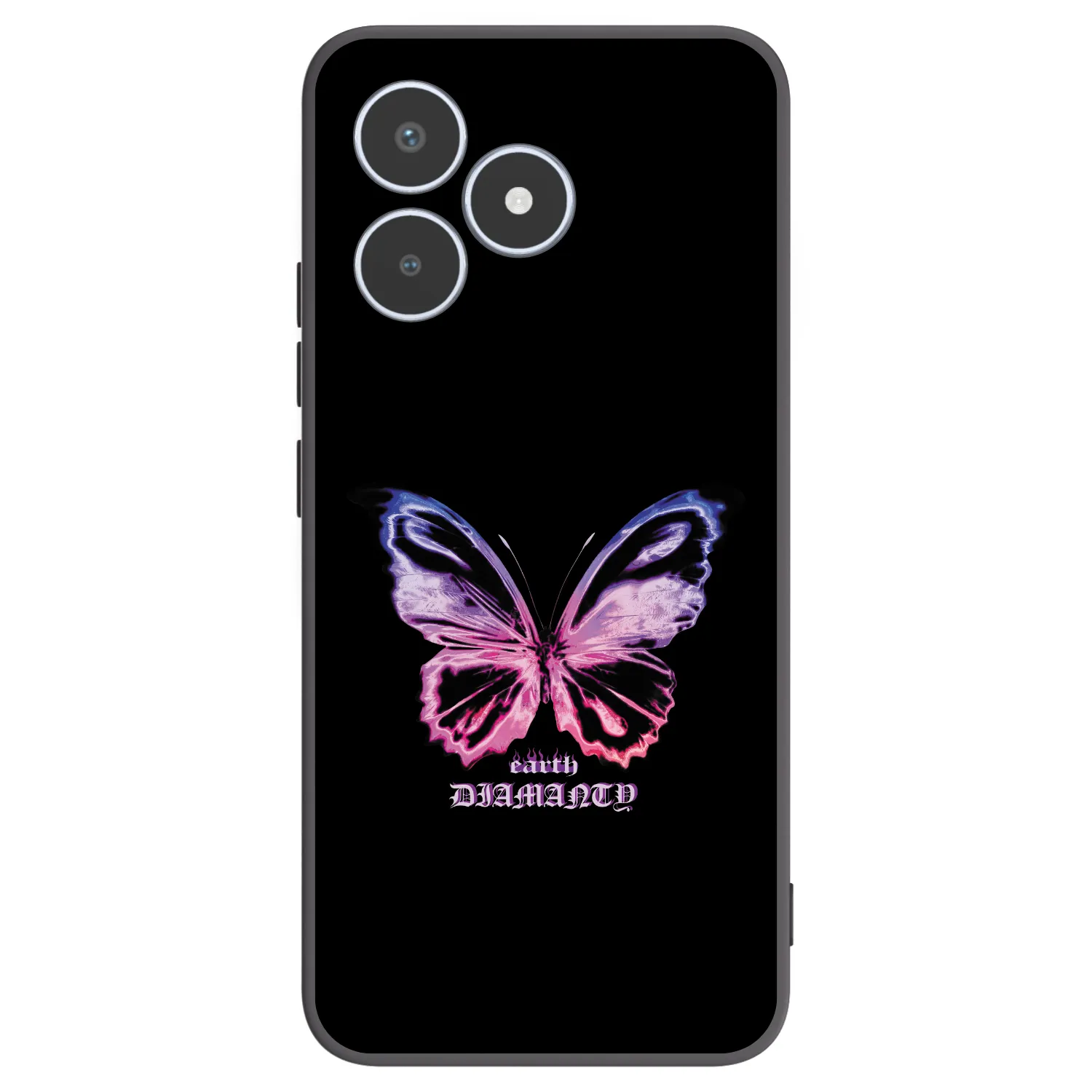 Picasee silikonowe czarne etui na Realme C53 - Diamanty Purple