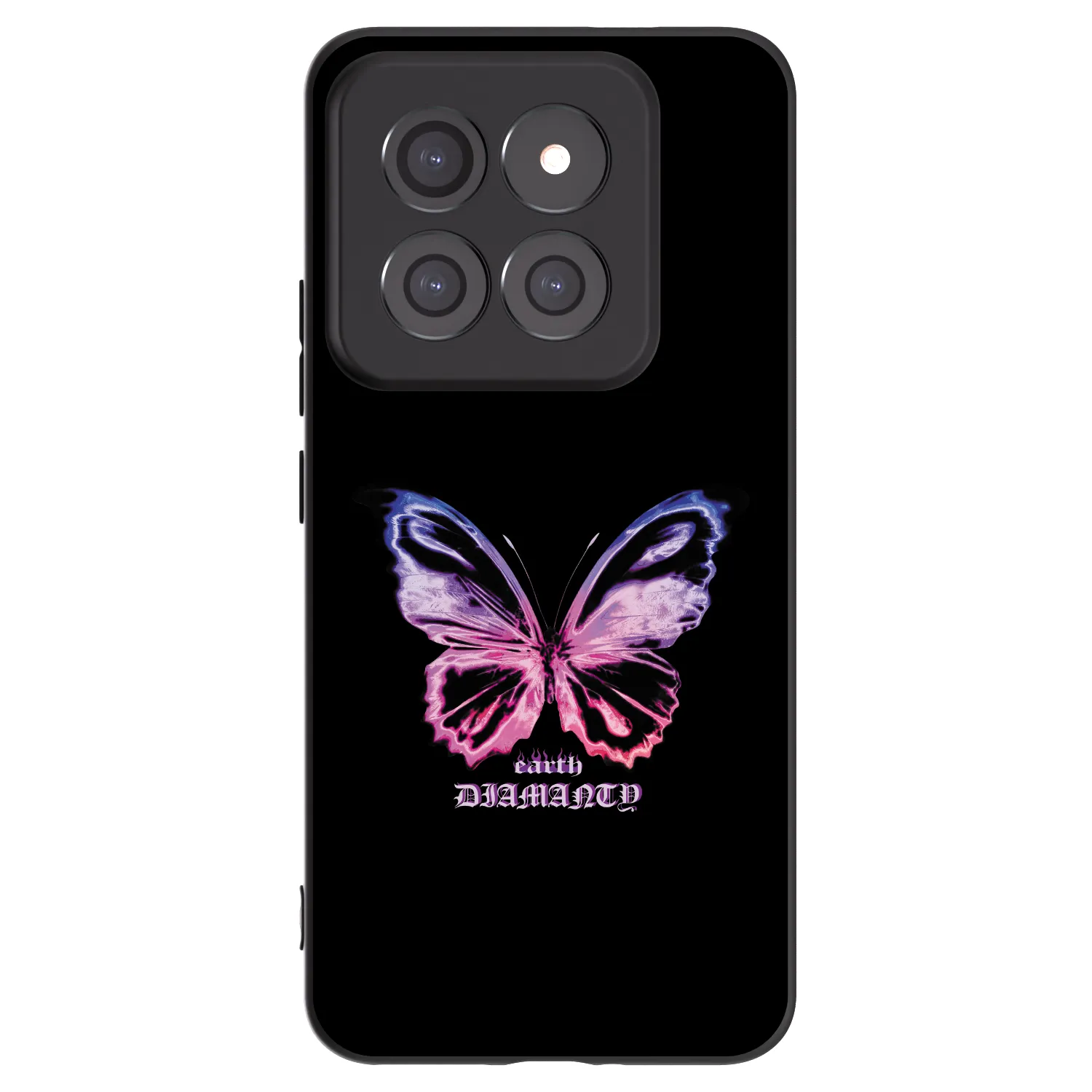 Picasee silikonowe czarne etui na Xiaomi 14 Pro - Diamanty Purple